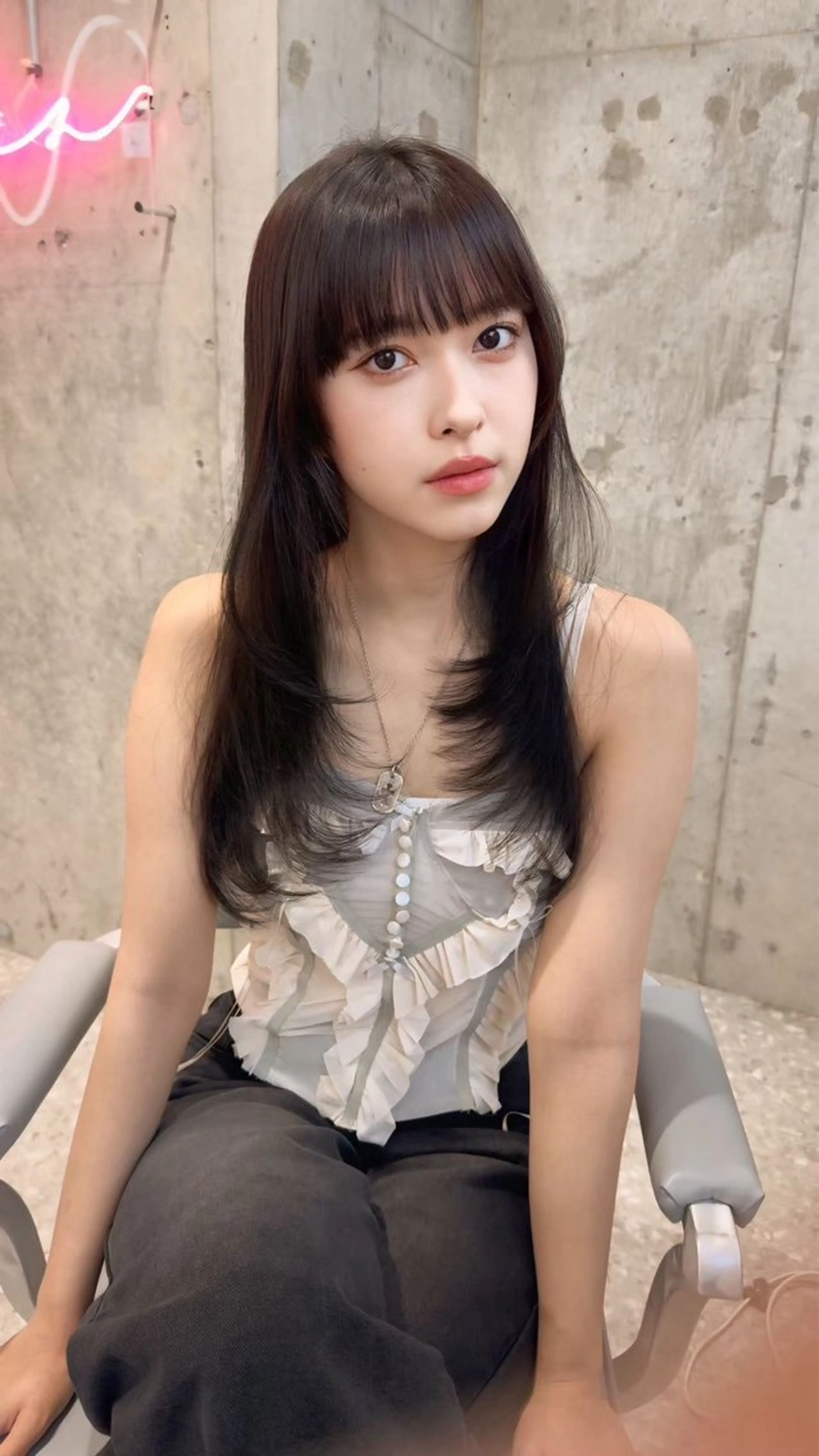 ロング カラー カット ヘアカラー トリートメント 新宿/髪質改善/ボブ 韓国レイヤー大重聖斗のヘアスタイル