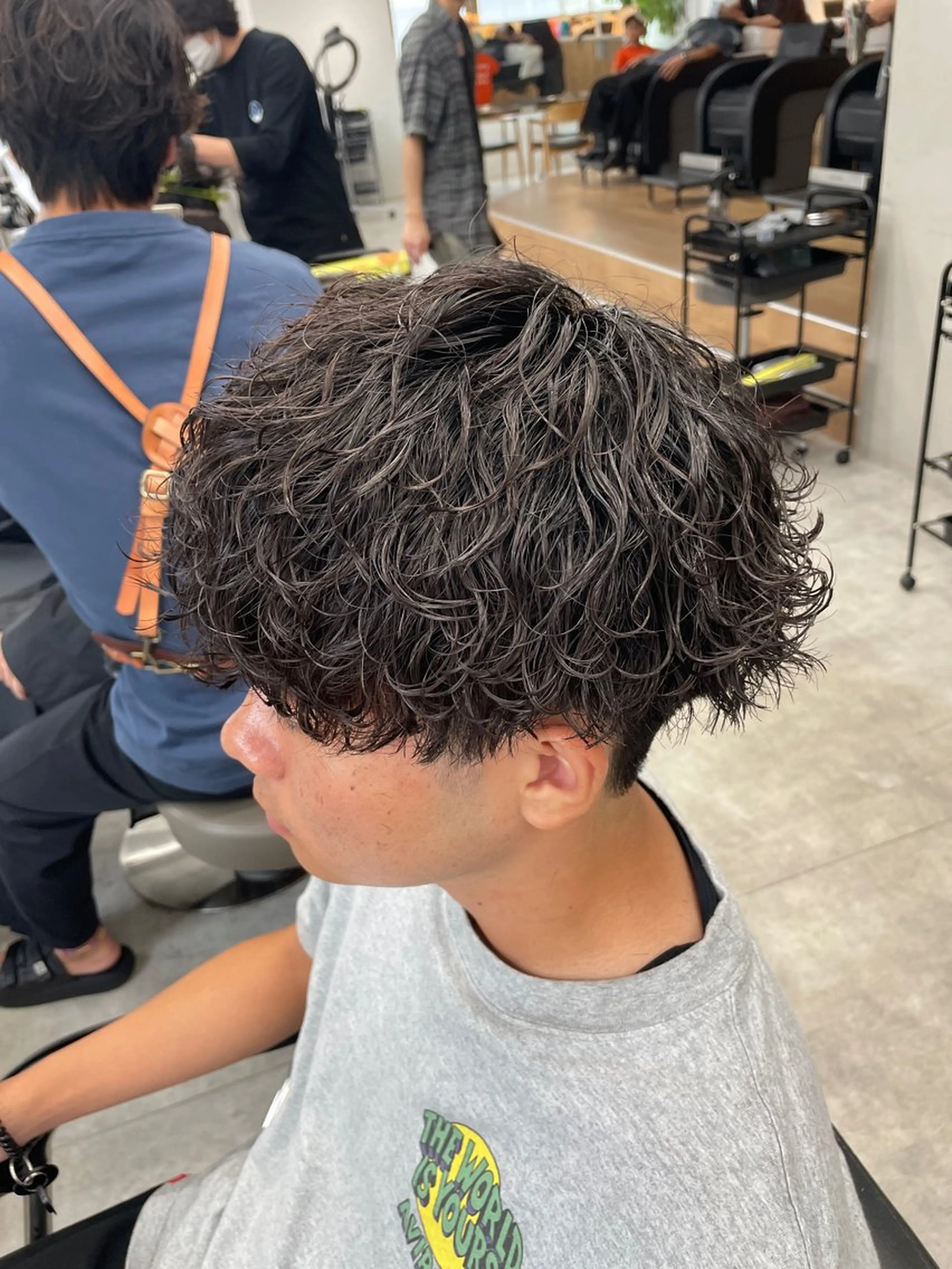 ショート パーマ メンズ カット パーマ メンズパーマ/新潟/ 万代／田崎亮🌟のヘアスタイル