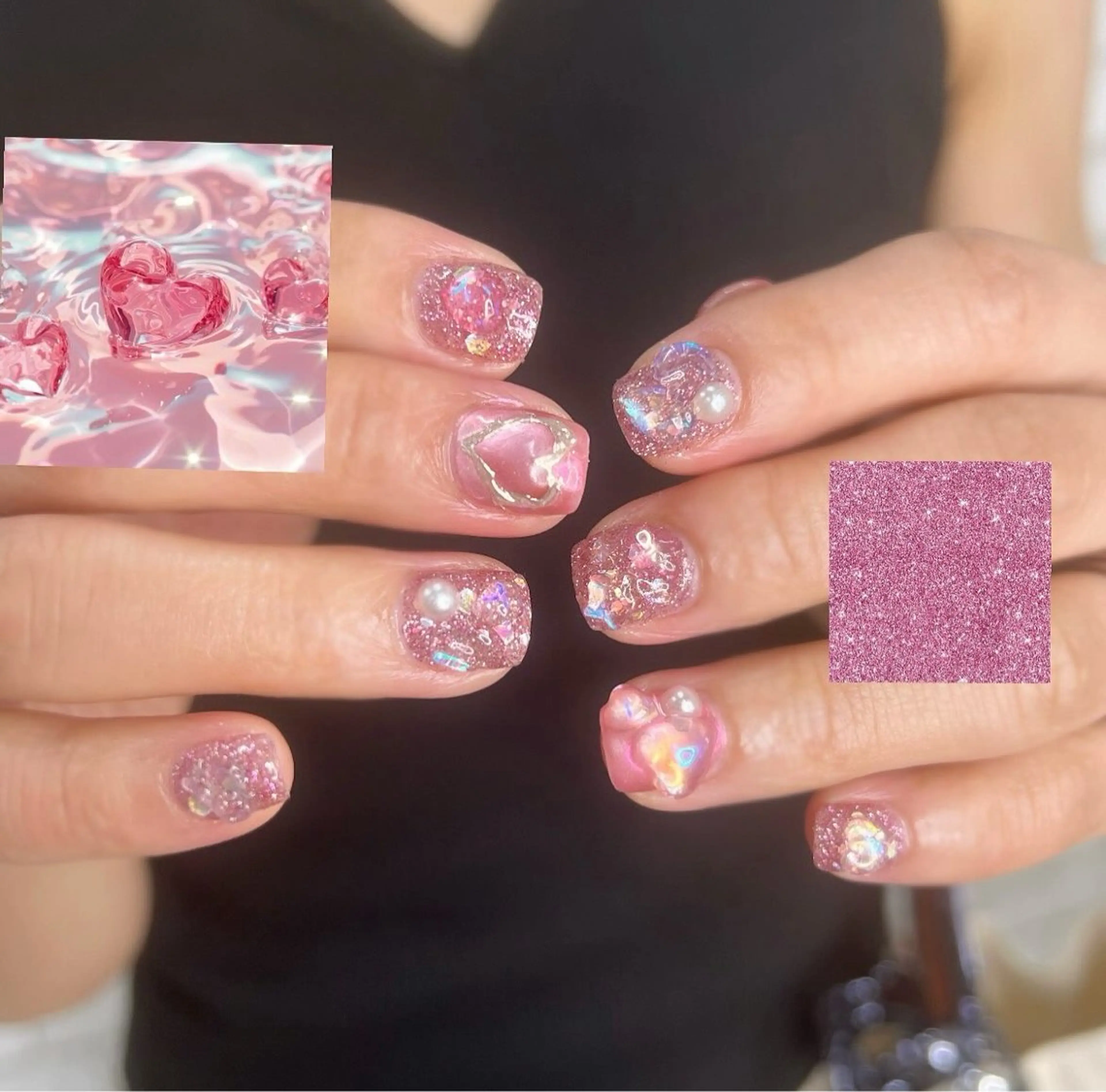 【オフ込み】パーツ付け放題🦄(お持ち込みネイル)の写真