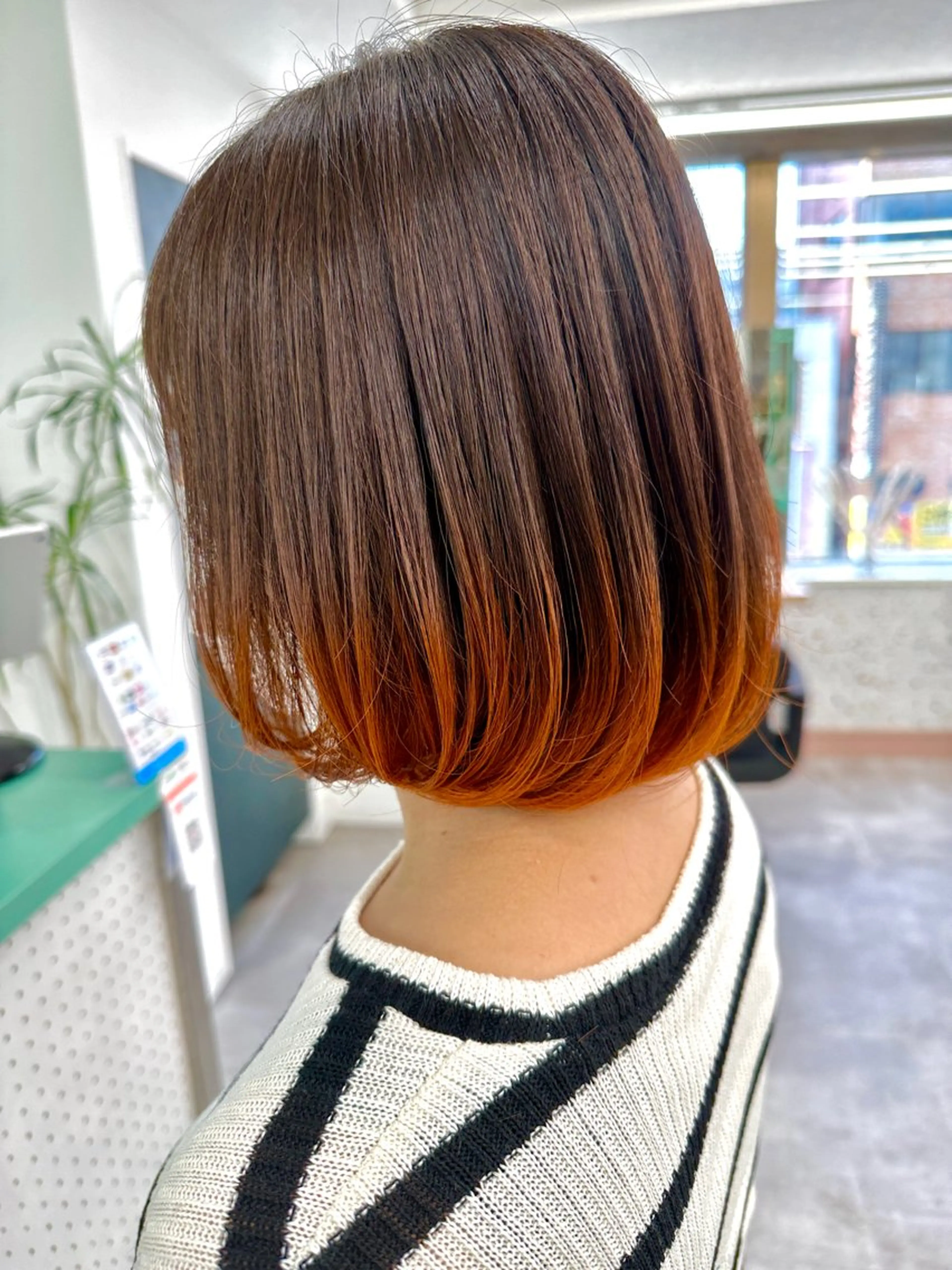 ショート カット ヘアカラー トリートメント 💚透明感カラー💚 ♻️本間♻️のヘアスタイル