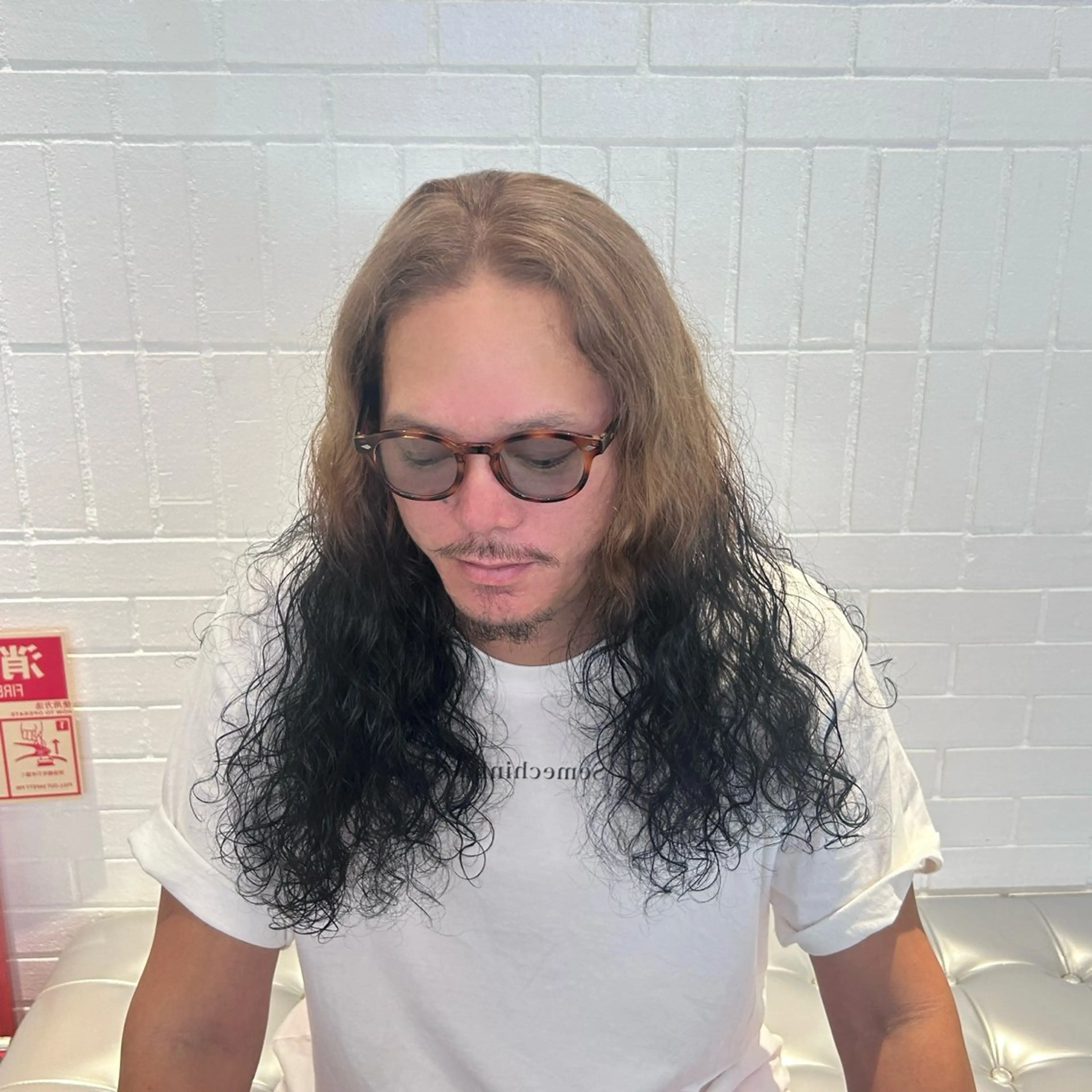 セミロング カラー ヘアカラー トリートメント ✨うる艶/ブリーチ✨ 𝓡𝒖𝓷𝐚💋のヘアスタイル