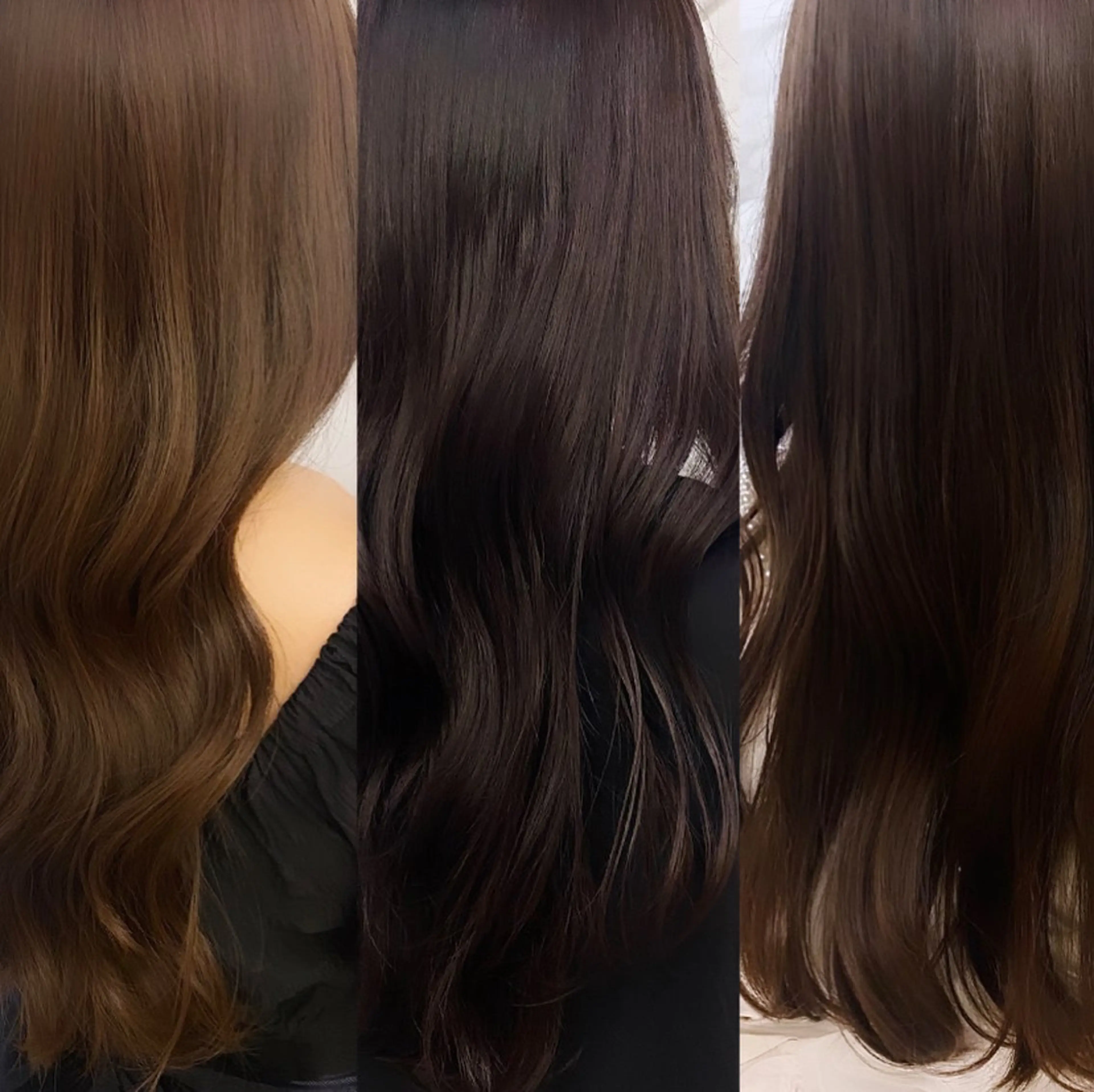 ロング カラー ヘアアレンジ 韓国風ヘア ヘアセット 上品♡韓国レイヤー ‎🤍のの‎🤍のヘアスタイル