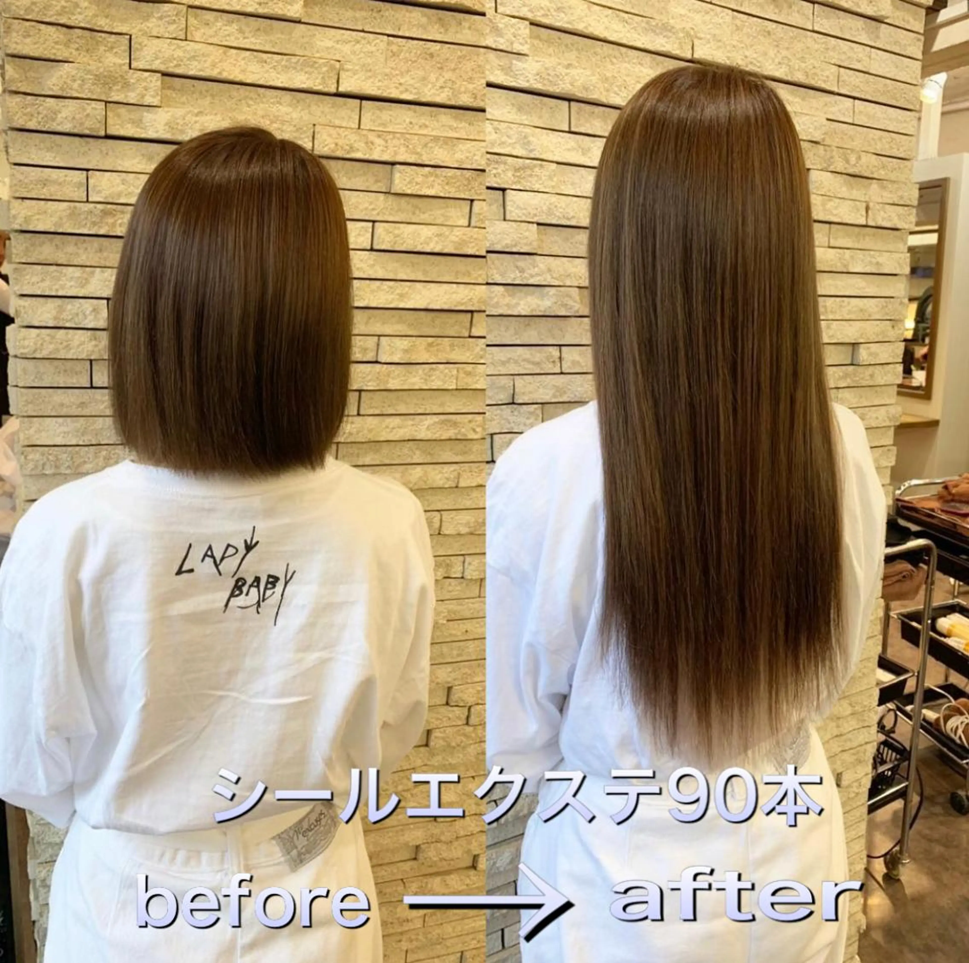 ロング カラー シールエクステ エクステ ロング JIL BLAN千葉所属・JIL BLAN千葉 代表　Toshikiのヘアスタイル