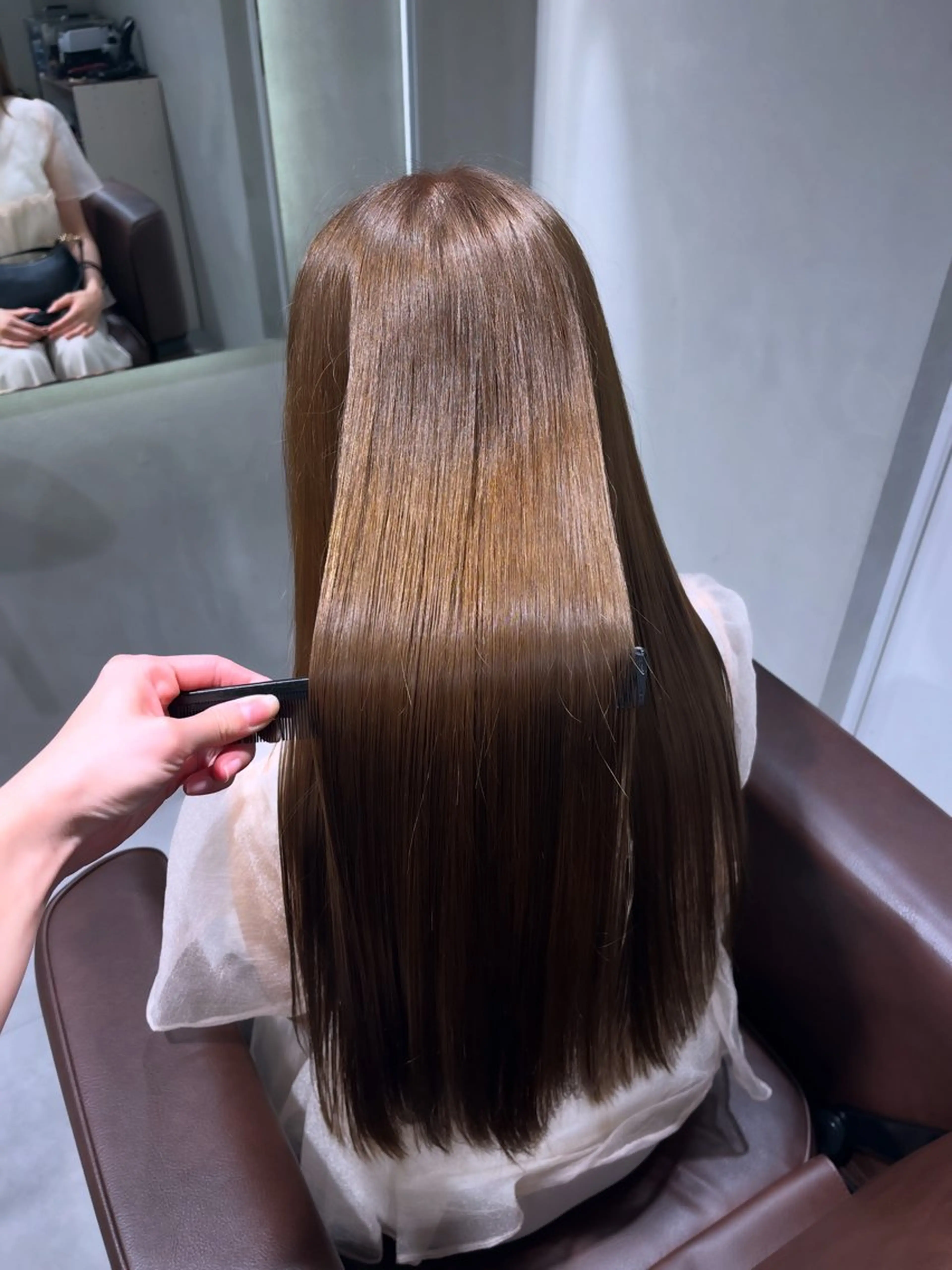 ロング 縮毛矯正 トリートメント 平澤 涼風のヘアスタイル