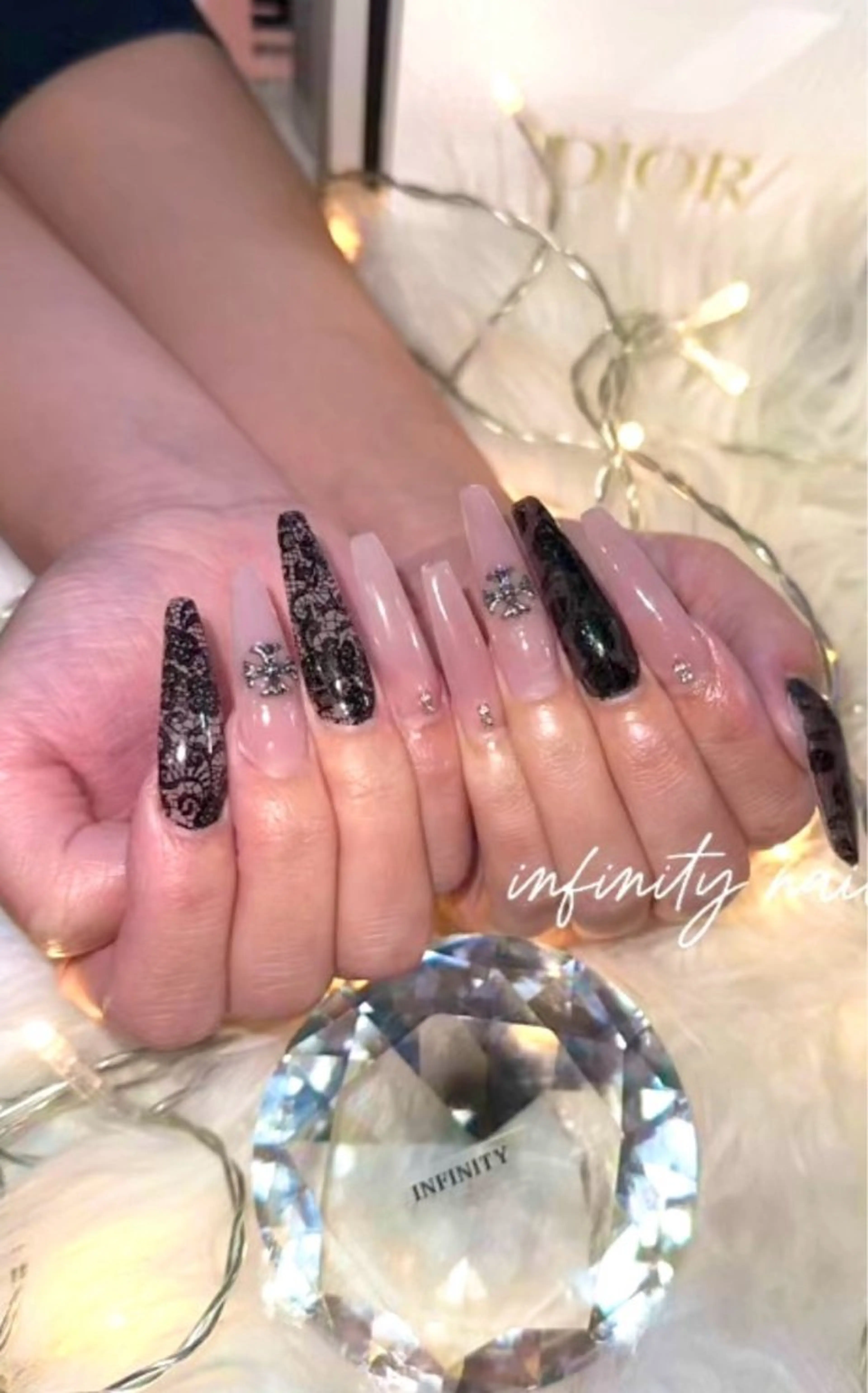 ネイル レース 春ネイル ハンドネイル INFINITY所属・INFINITY Sachiのネイルデザイン