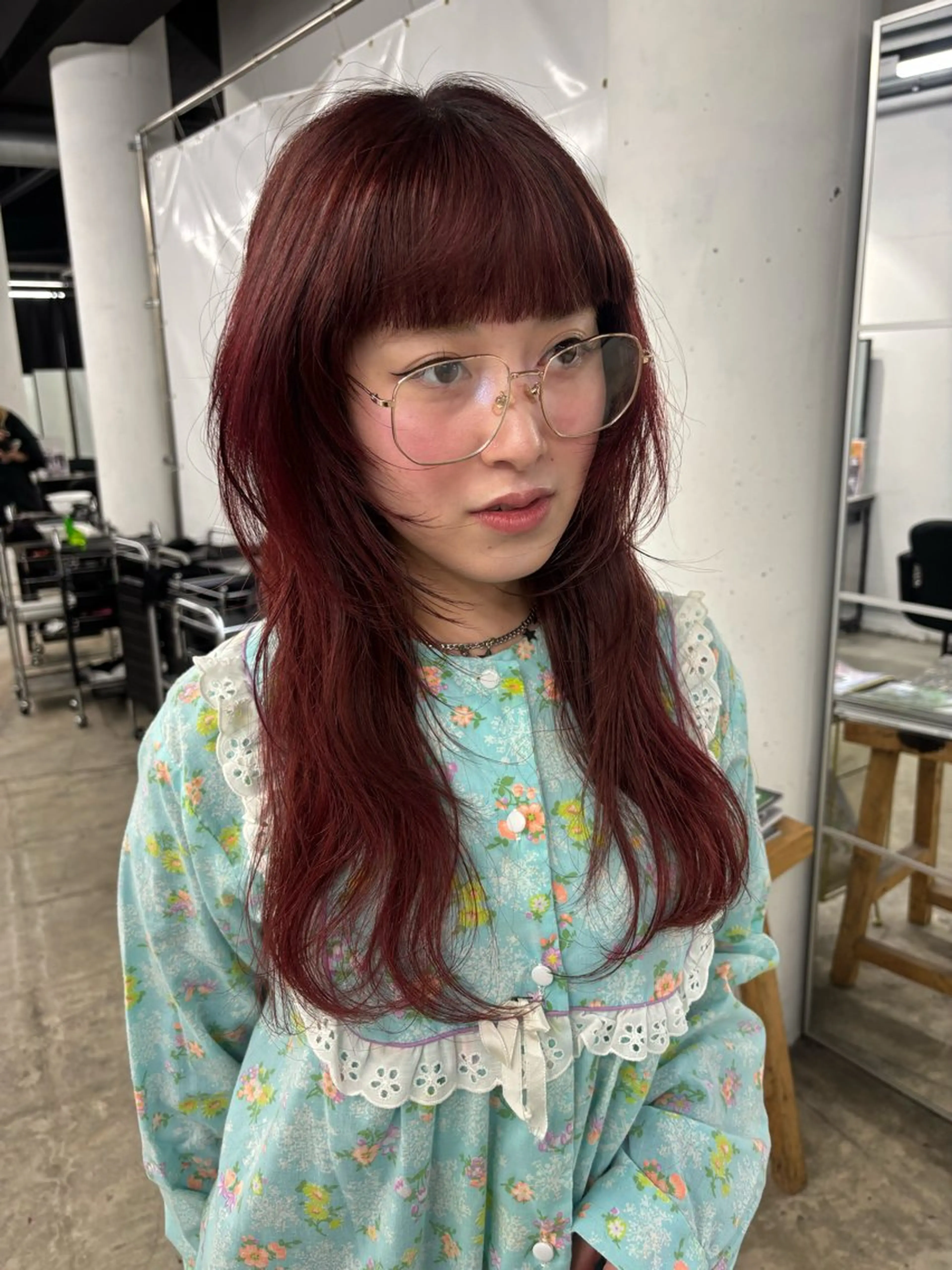 ロング カット ヘアカラー トリートメント ✩デザインカラー /レイヤー✩momoのヘアスタイル