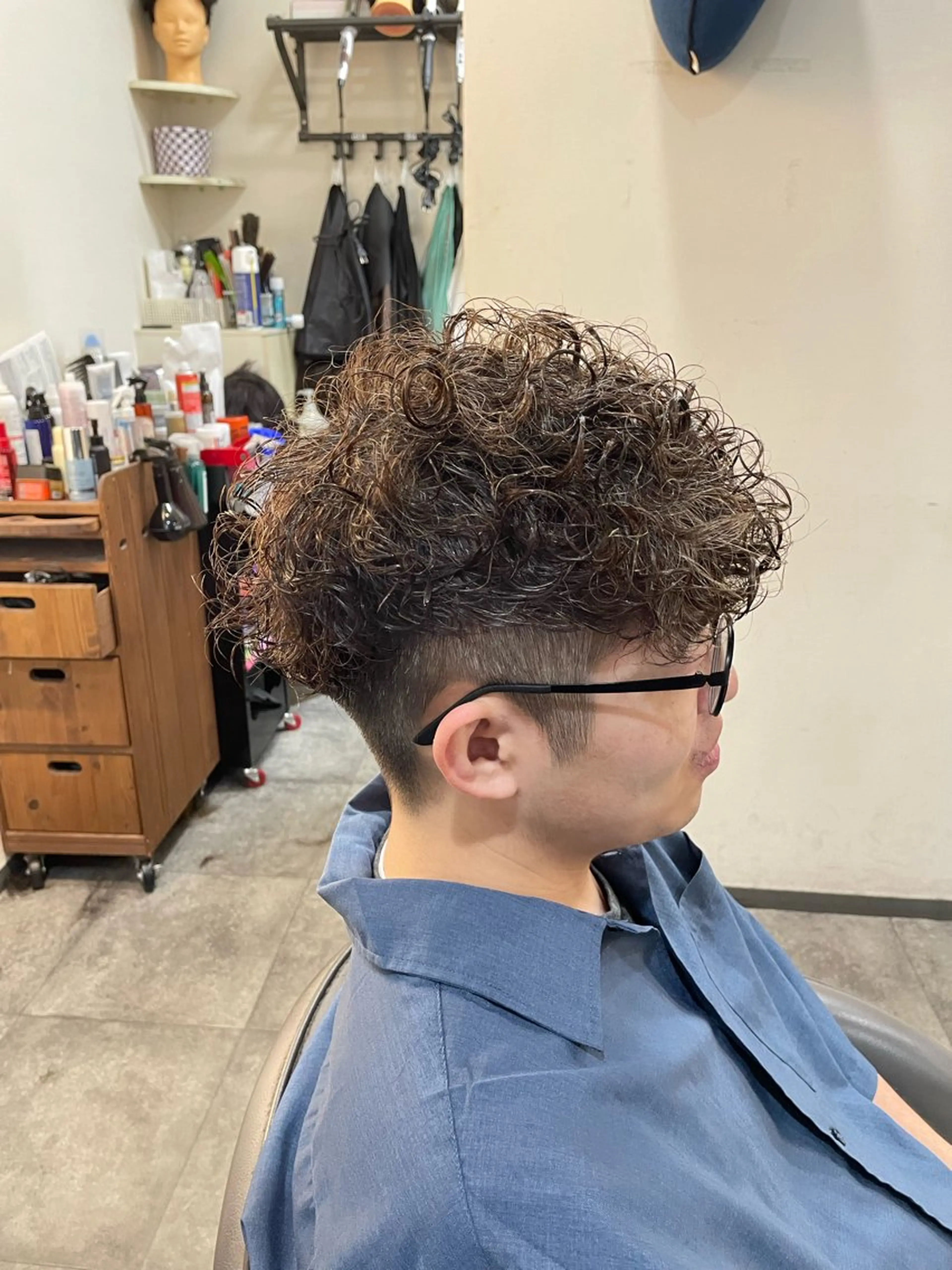 ショート パーマ メンズ カット パーマ Leggu所属・木田 智大のヘアスタイル