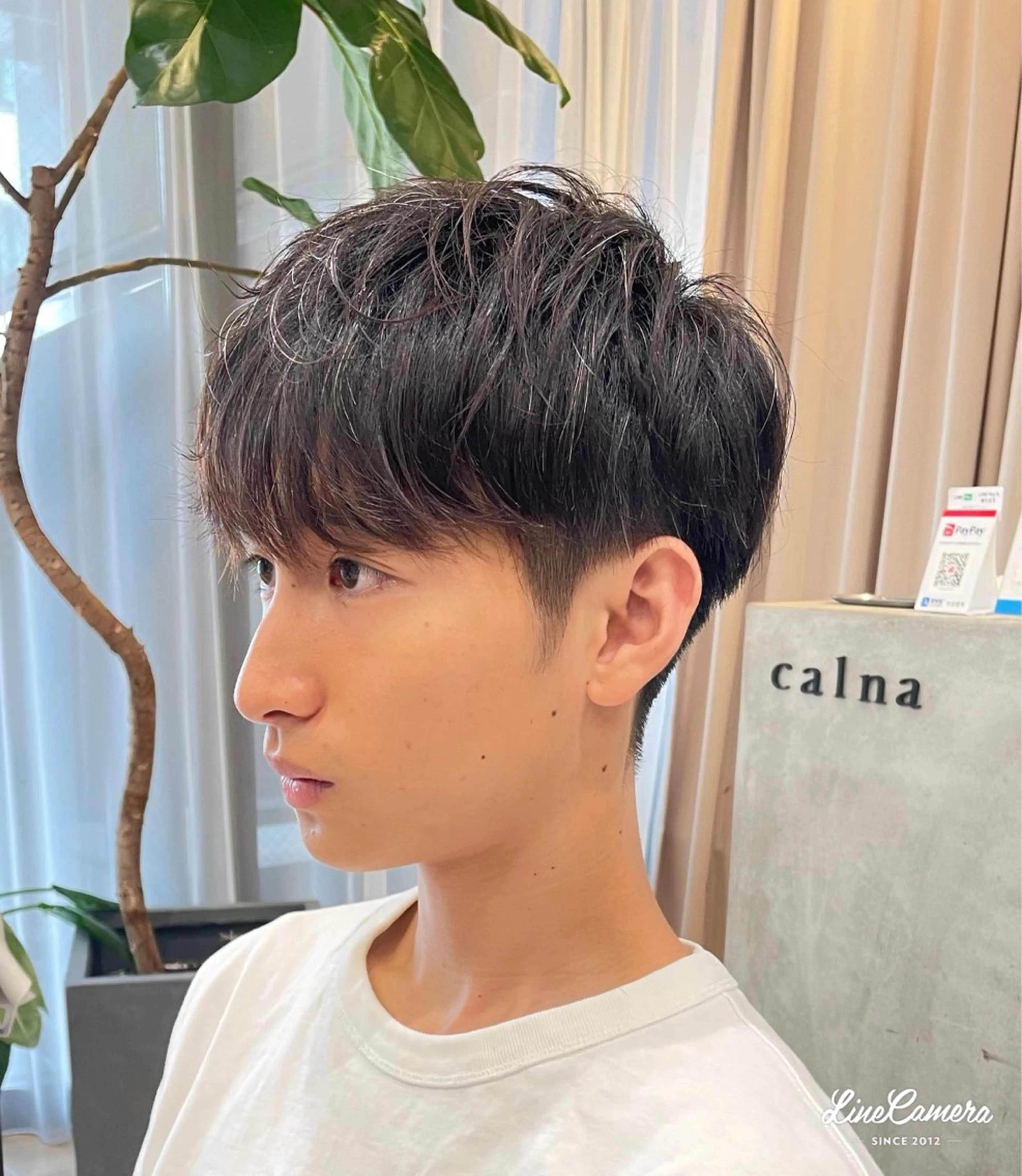 ショート カラー メンズ calna by ELMO  上ノ井のヘアスタイル