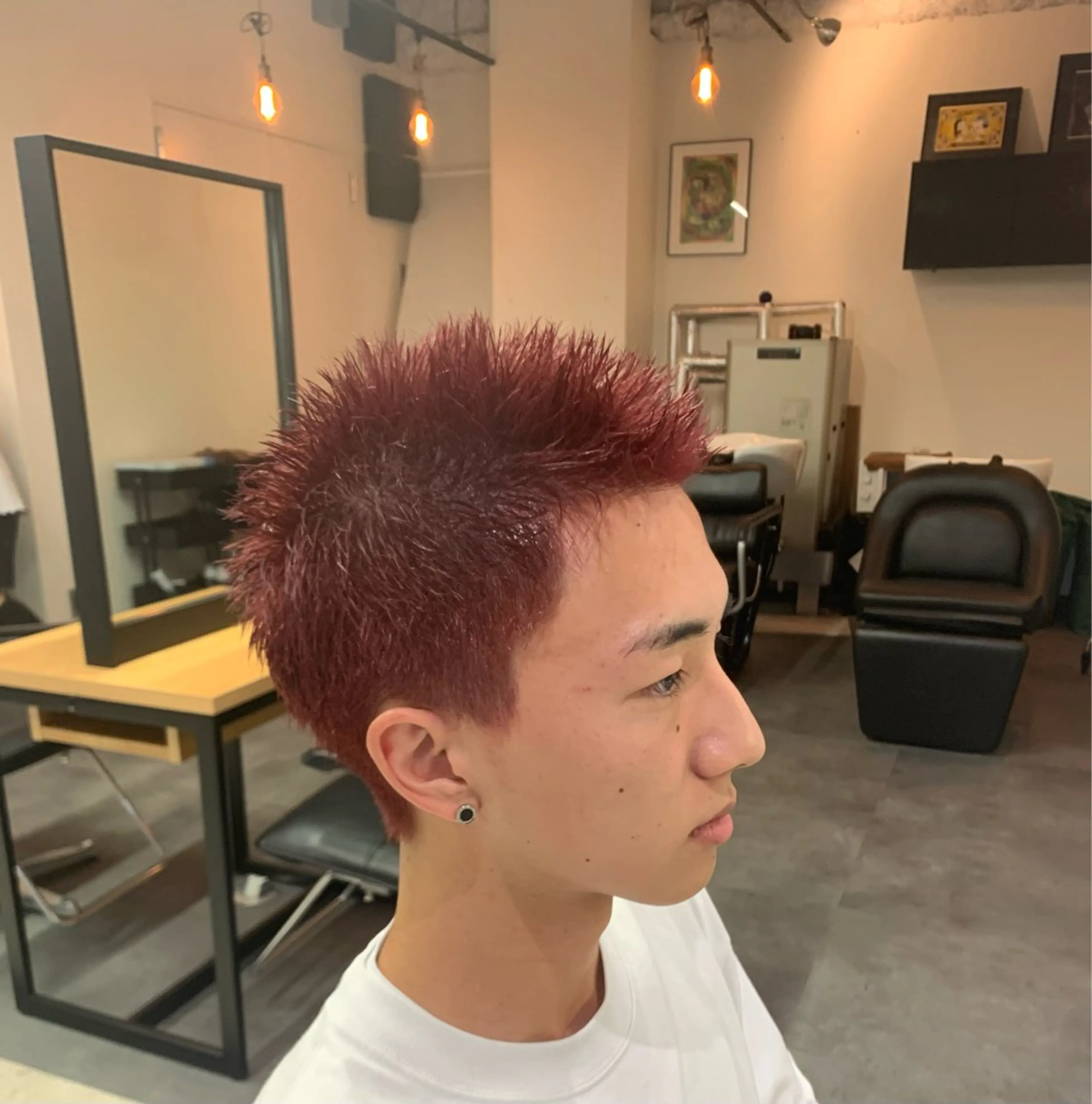 カラー メンズ メンズブリーチ ブリーチ 横浜メンズマッシュ カット/ショウゴのヘアスタイル