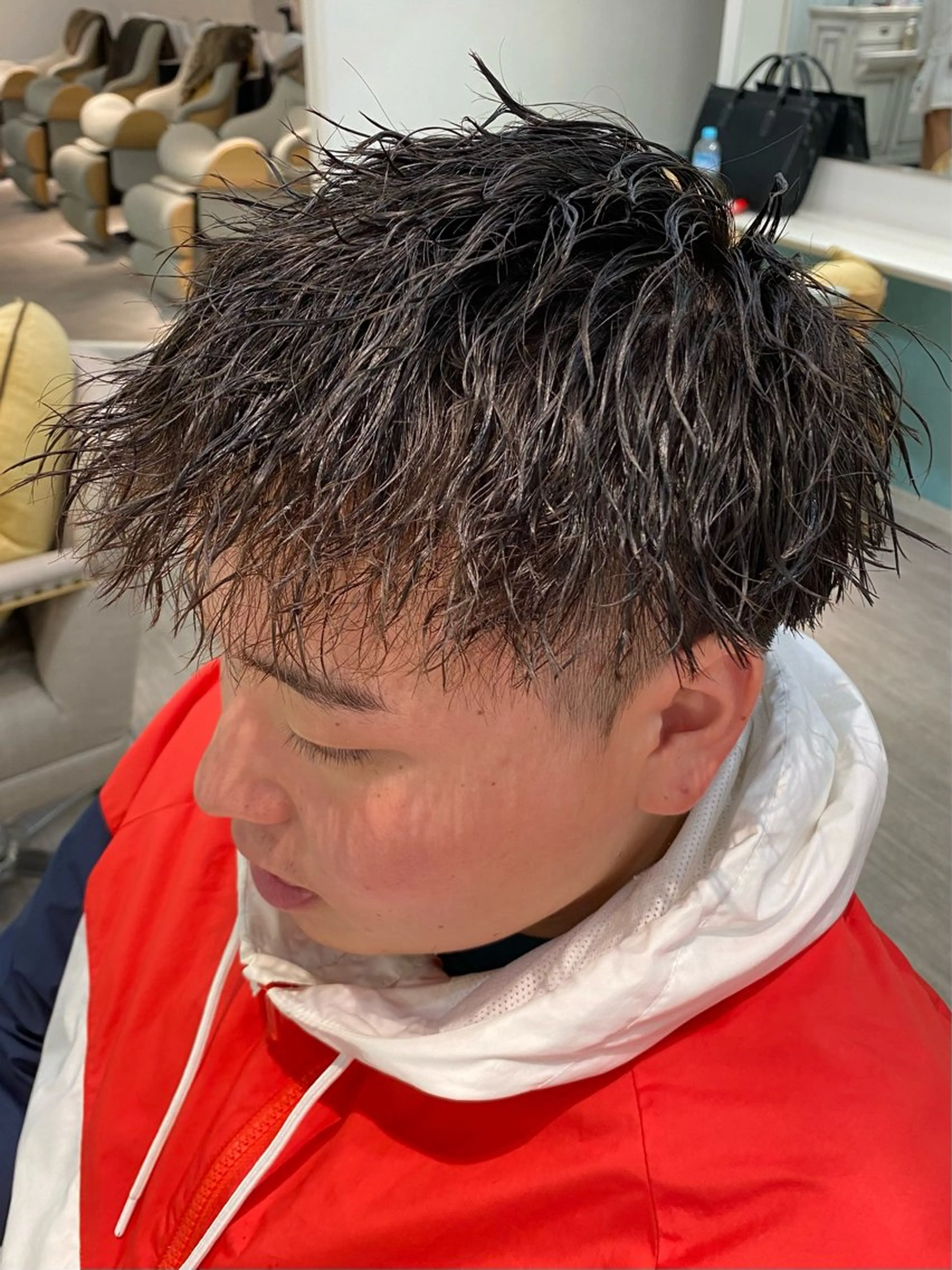 パーマ メンズ マッシュ メンズパーマ メンズツイストパーマ ツイストパーマ 【メンズ専門】 髙橋琉偉のヘアスタイル