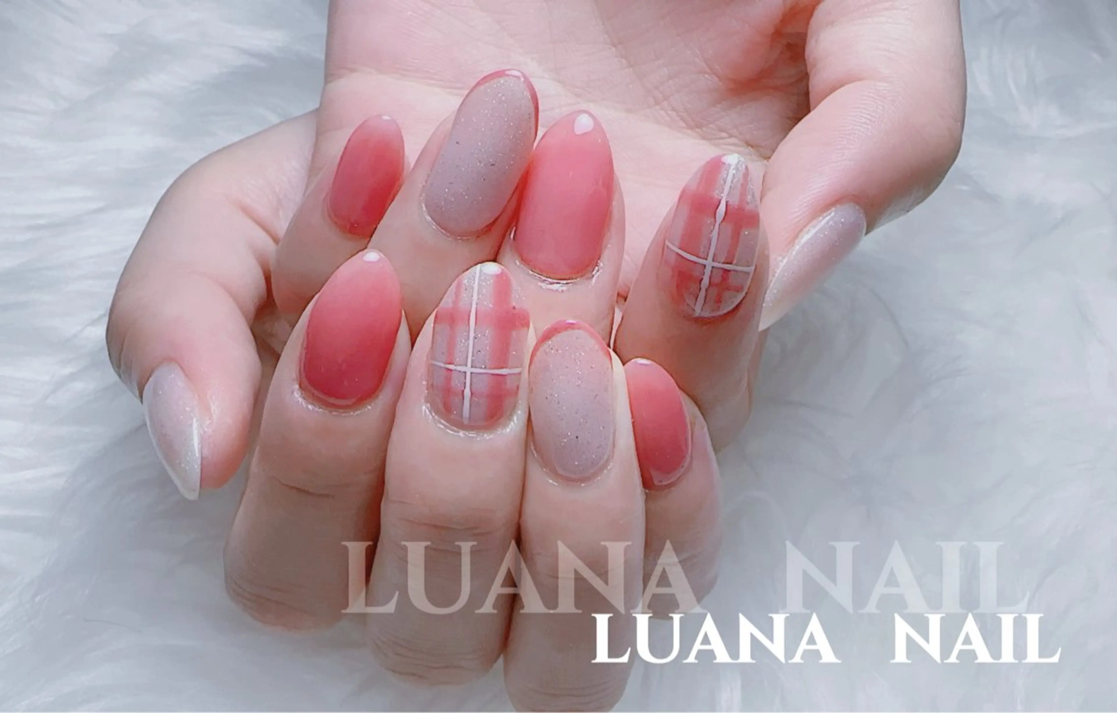 ネイル フラッシュネイル フレンチネイル 韓国ネイル マグネットネイル ミラーネイル ハンドネイル ルアナネイルサロン所属・ルアナネイル サロンのネイルデザイン