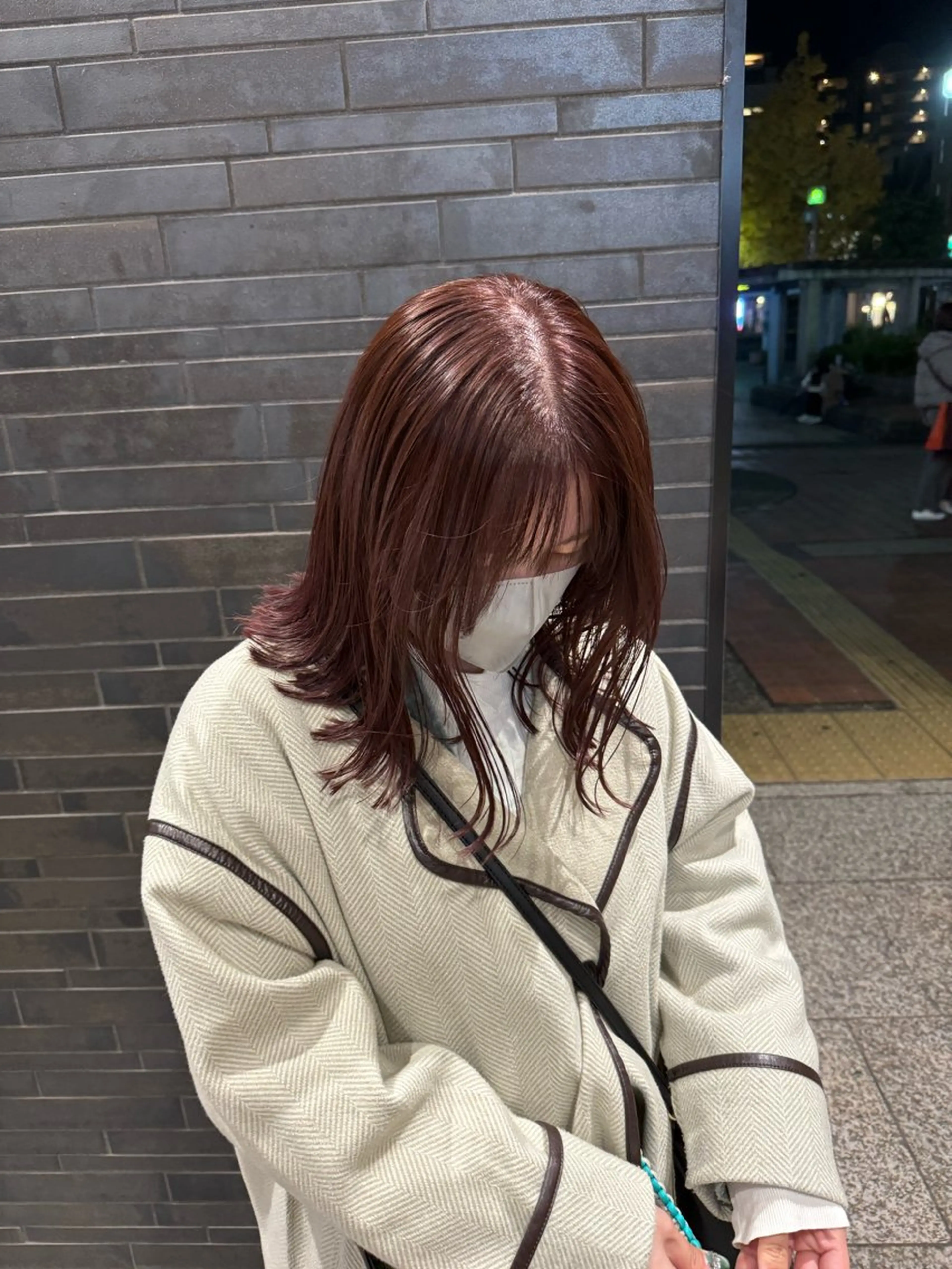 セミロング カラー 能隅あいかFLEAR 口コミ⭐️5.0⭐️のヘアスタイル