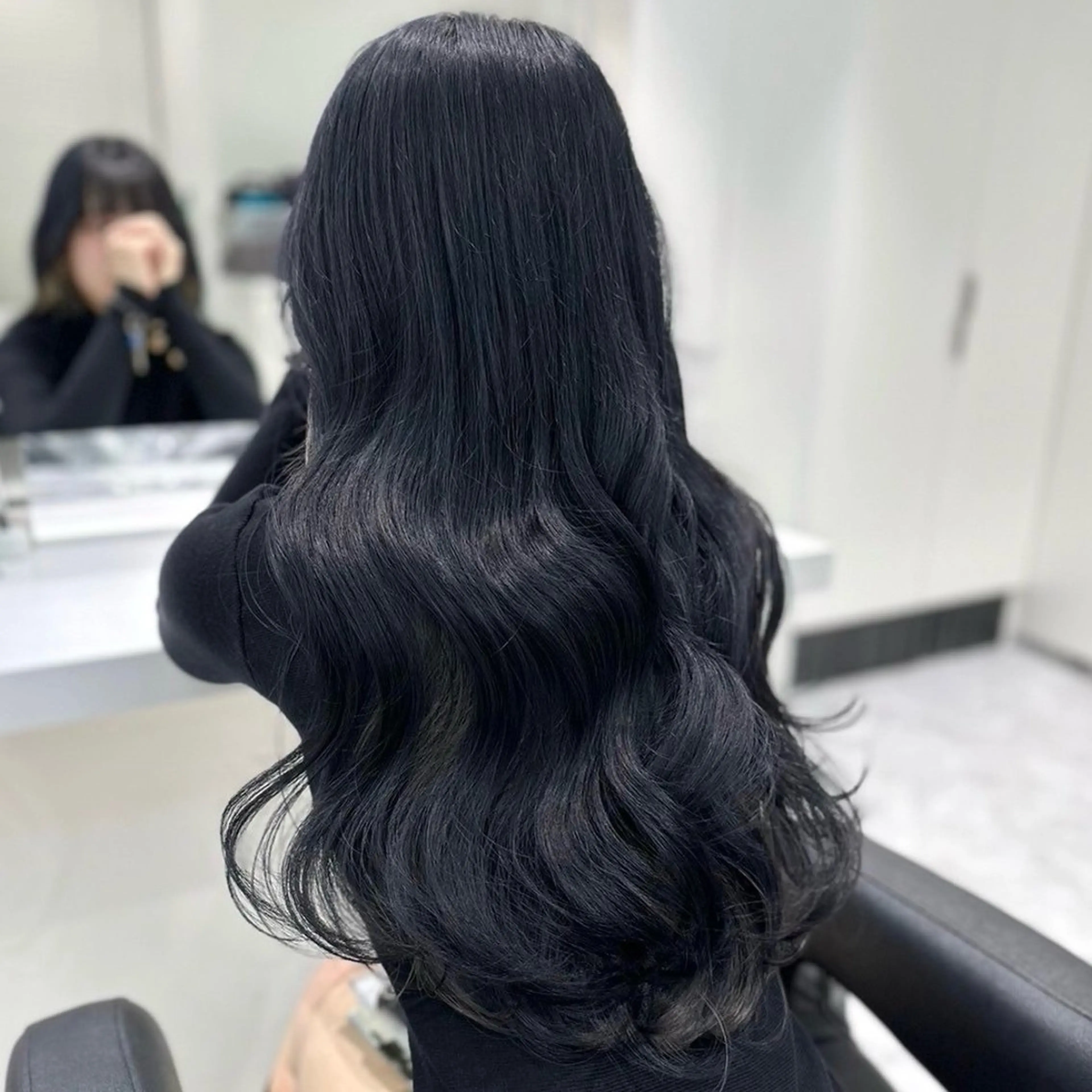セミロング カット ヘアカラー 🎀🧁ダメージレス 艶髪カラー🧁🎀のヘアスタイル