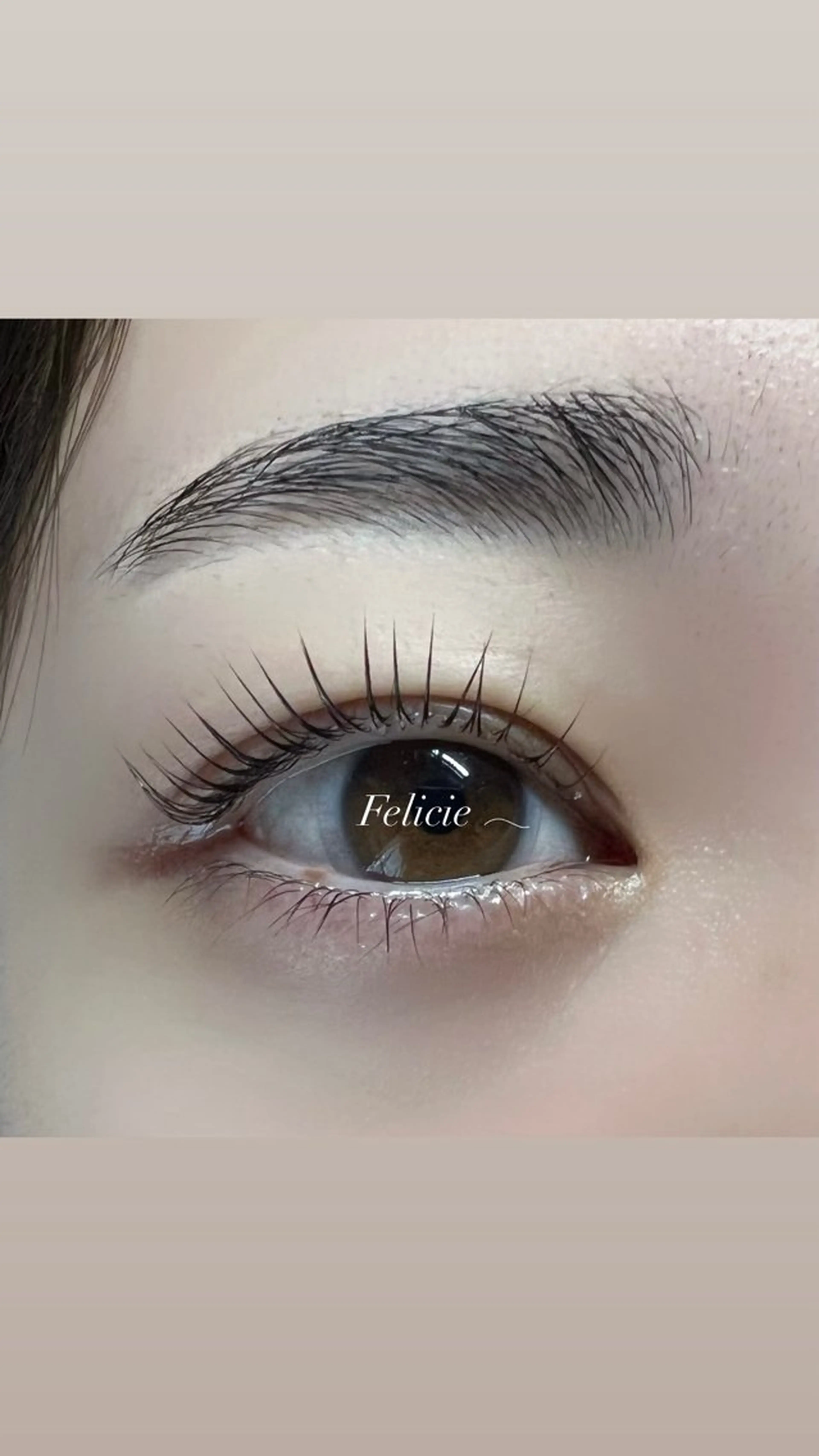 マツエク・マツパ パリジェンヌラッシュリフト マツパ Felicie＊ Sayakaのマツエク・マツパデザイン