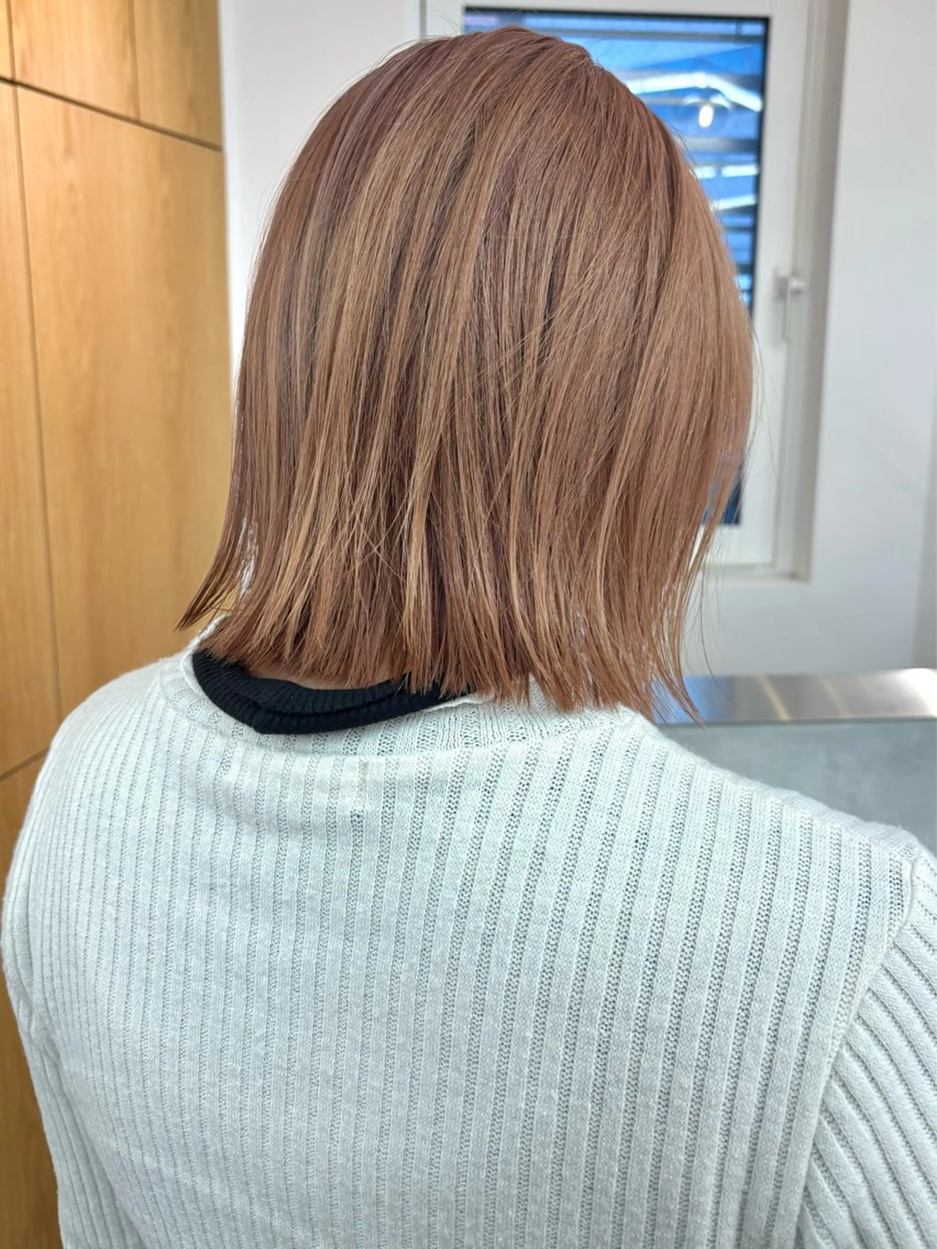 ミディアム カット ヘアカラー トリートメント ボブ/透明感カラー/ 似合わせ🌿高田知那のヘアスタイル