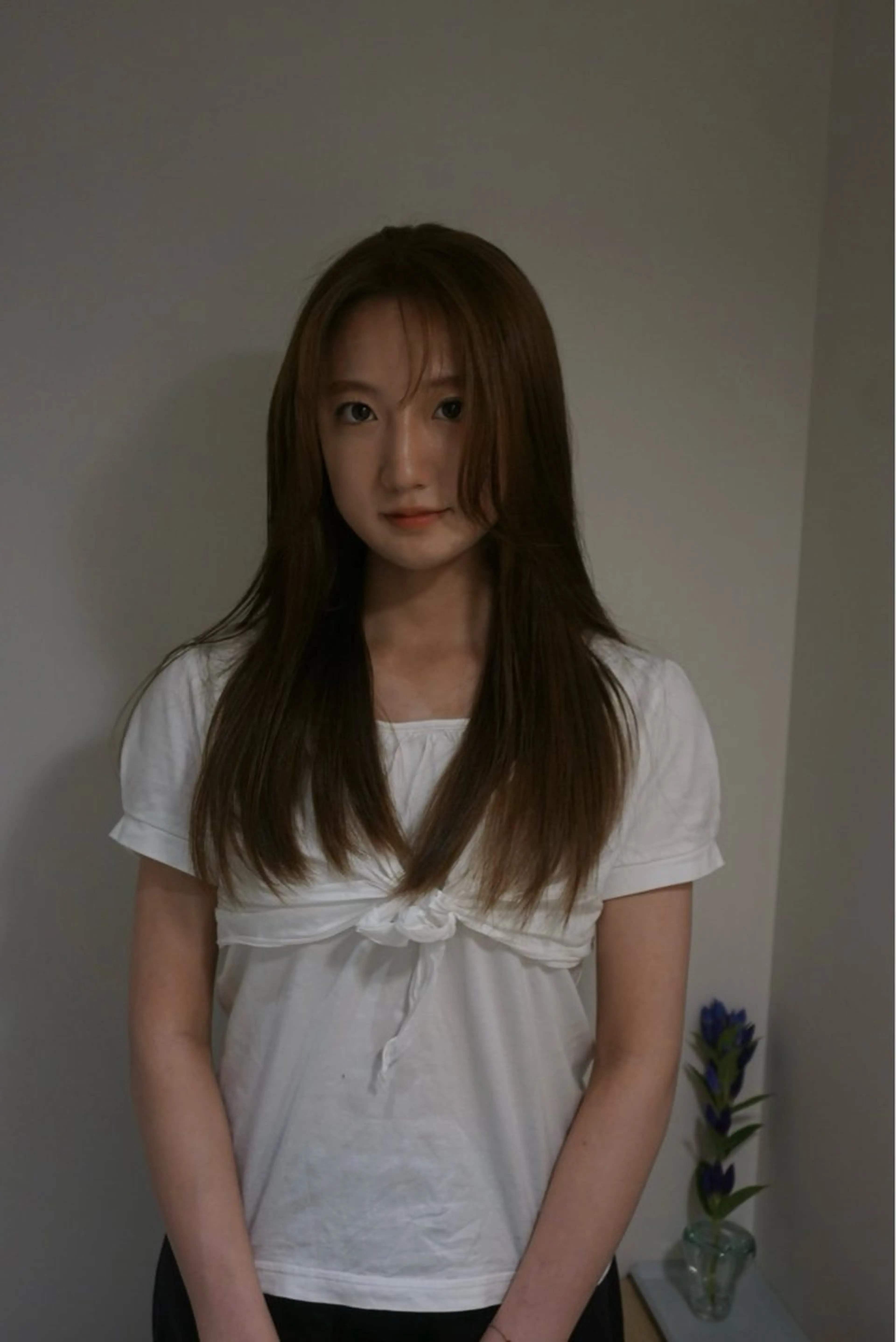 カラー ブリーチ ブリーチなしカラー 吉田 愛美のヘアスタイル