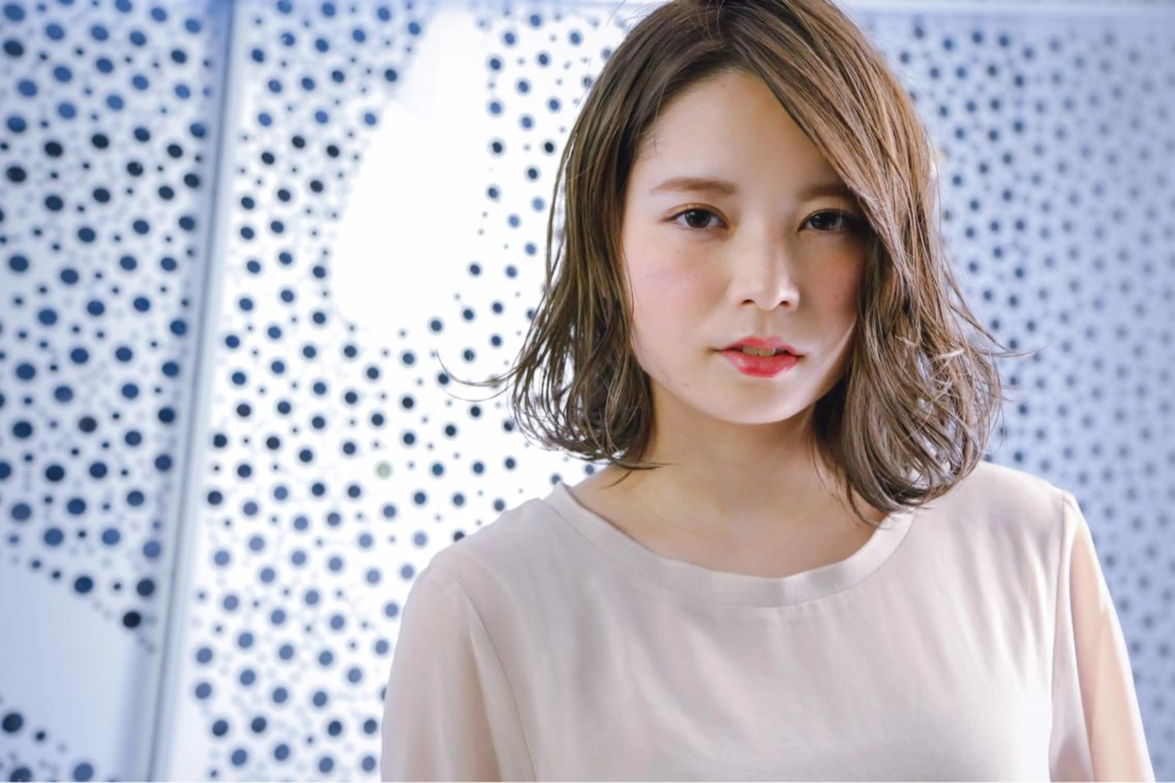 ミディアム カラー Fill @のヘアスタイル