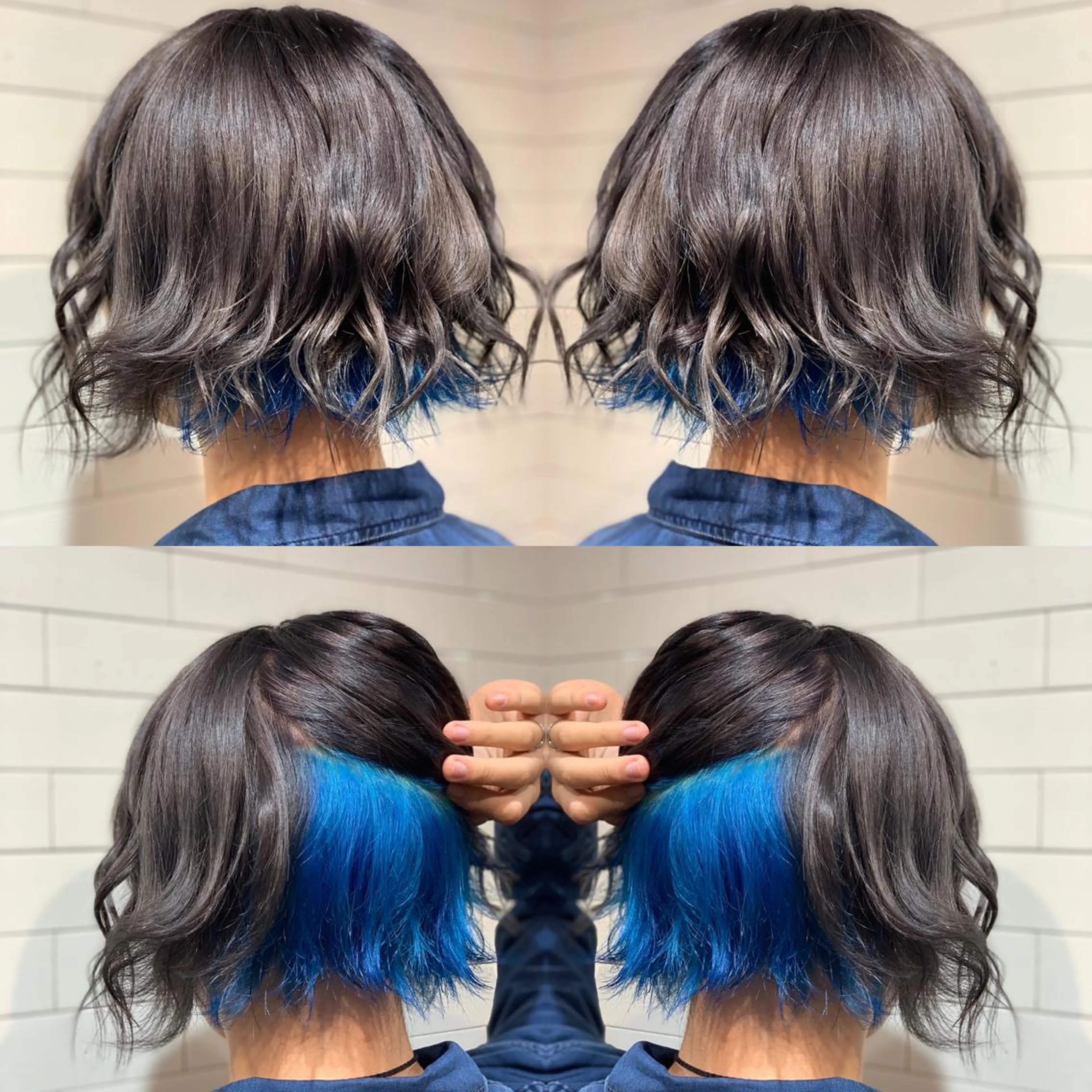 ショート カラー ヘアアレンジ 髪質改善×ハイトーン 中田啄也のヘアスタイル