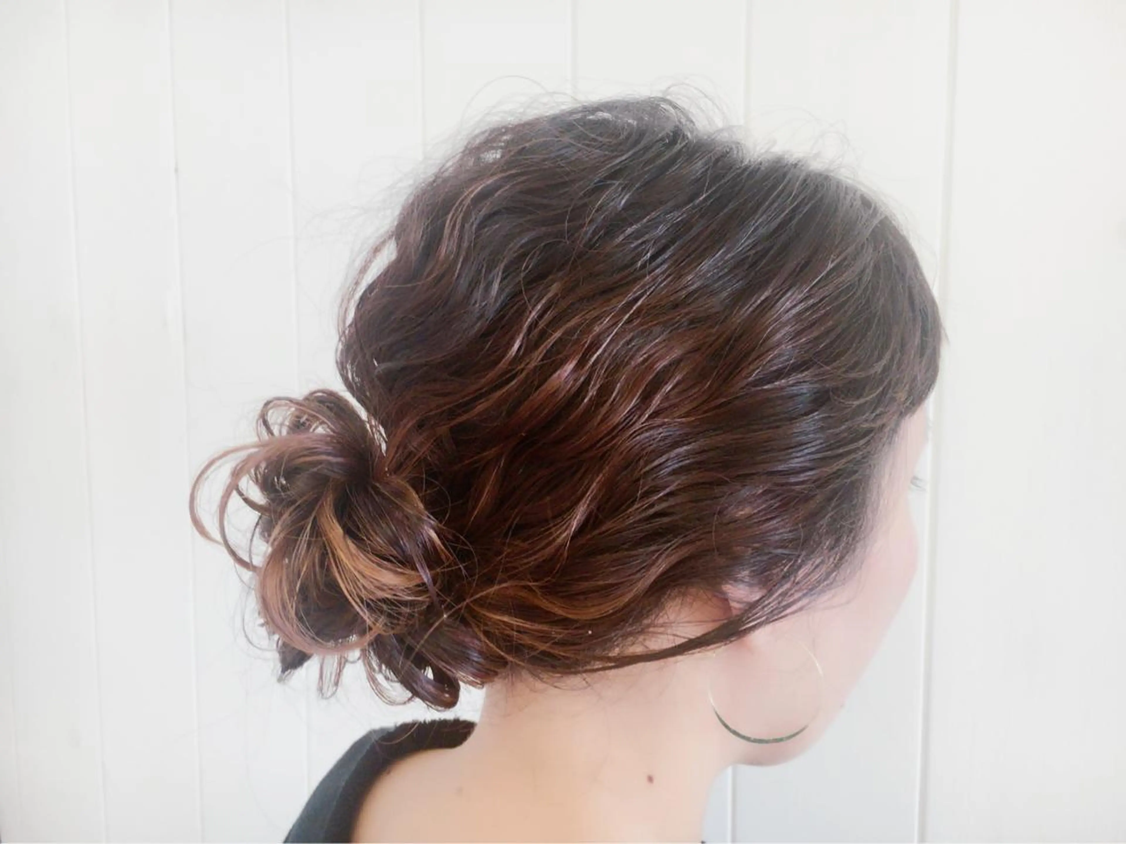 ミディアム ヘアアレンジ Strawberry所属・原田 志保のヘアスタイル