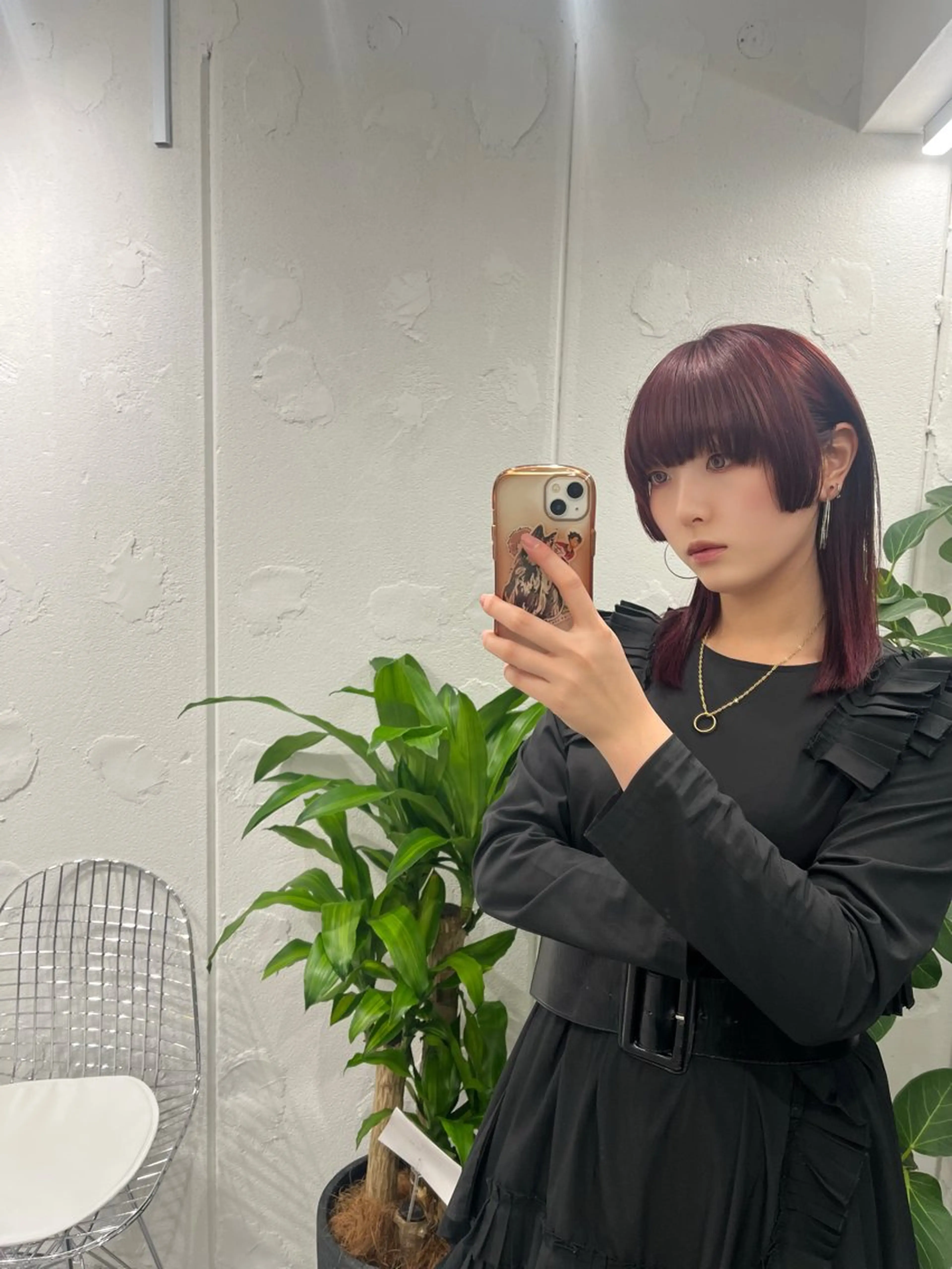 ロング カラー ブリーチ ダブルカラー ブリーチなしカラー 姫カット いろあそび所属・カットモデル無料✨ 募集中✂️みなみ♥️のヘアスタイル