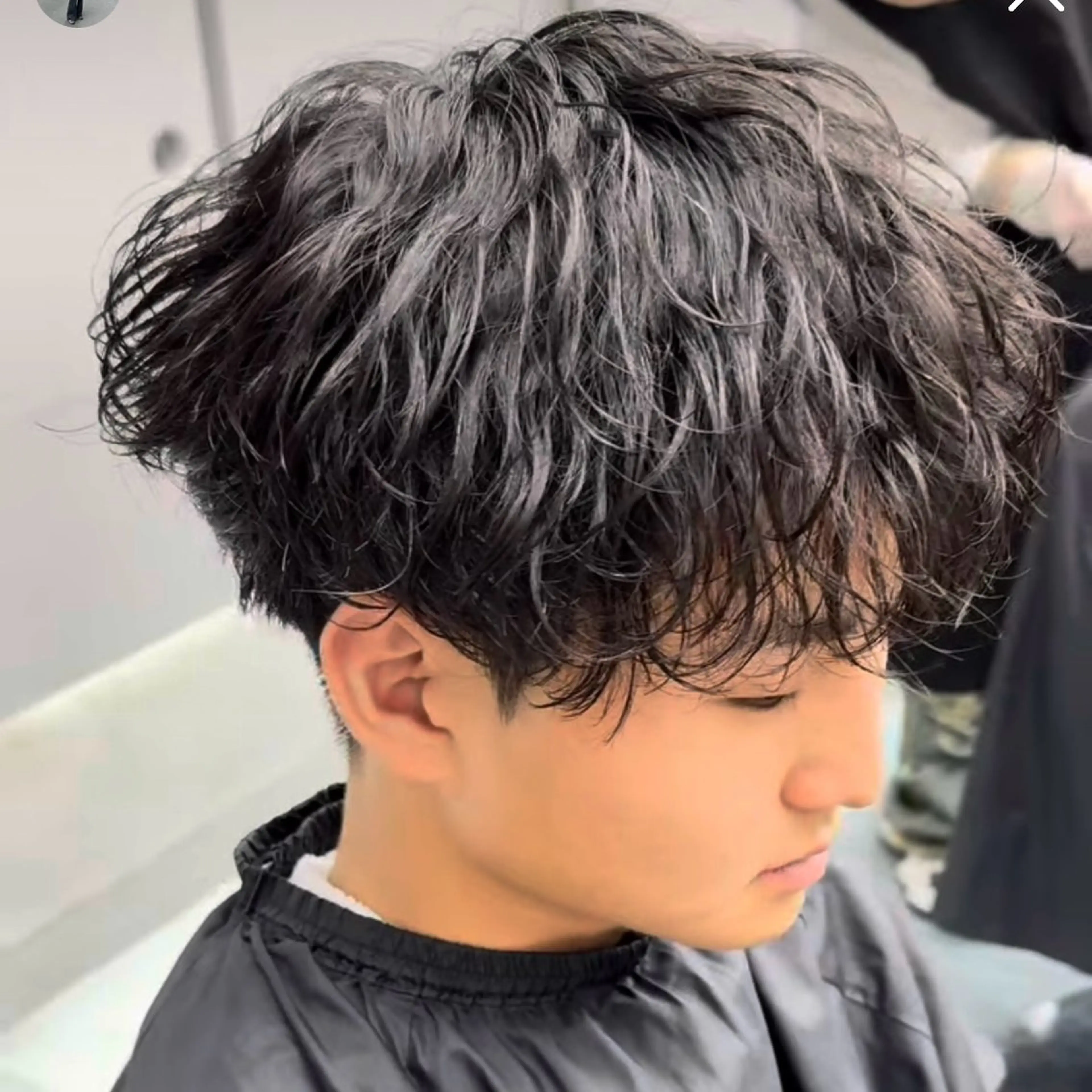 ショート パーマ メンズ カット パーマ ハイトーン/パーマ/ メンズ / 櫻本🌐のヘアスタイル