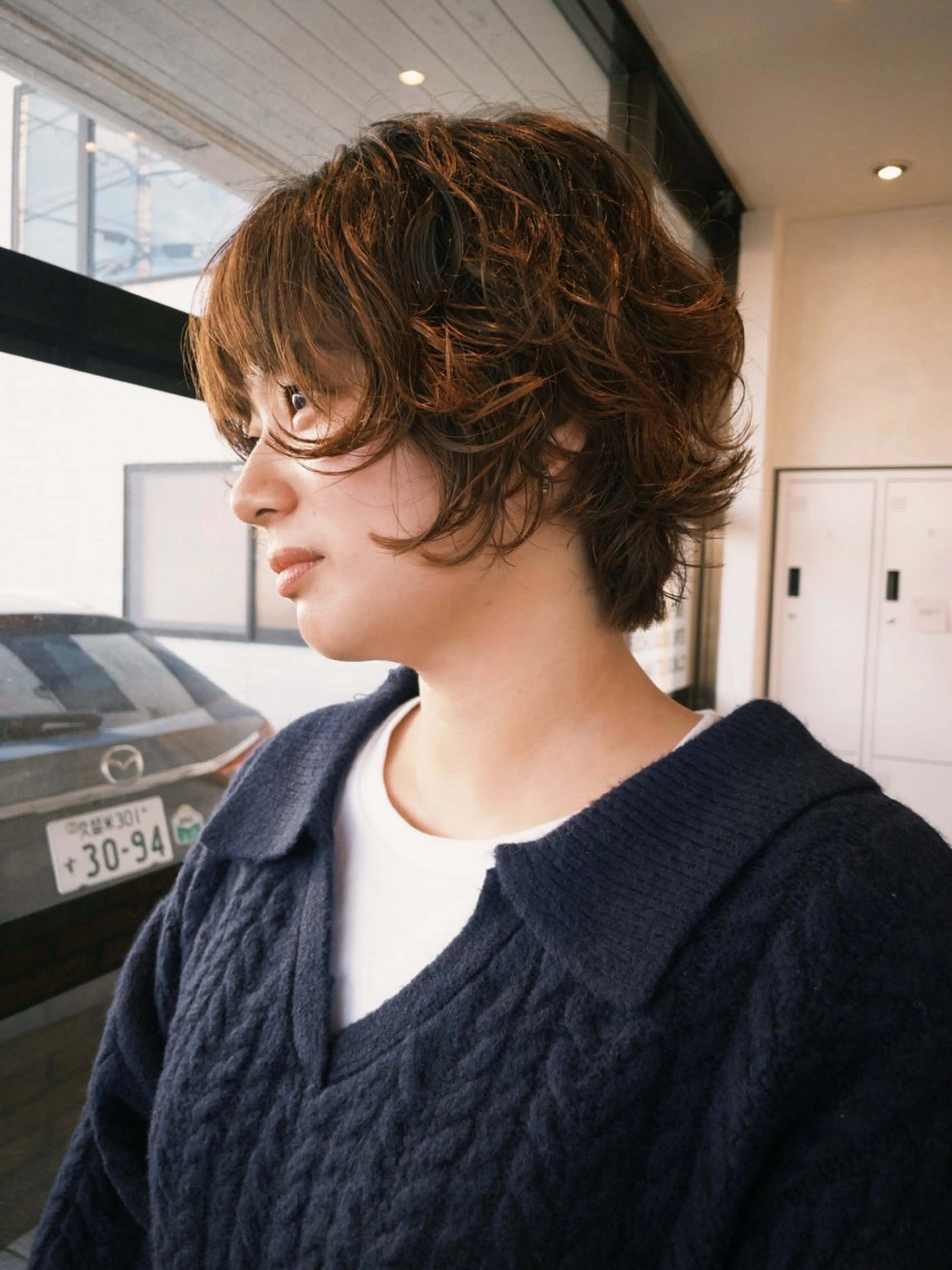 ショート カラー パーマ カット ヘアカラー パーマ GUESTs所属・優音 /パーマのヘアスタイル