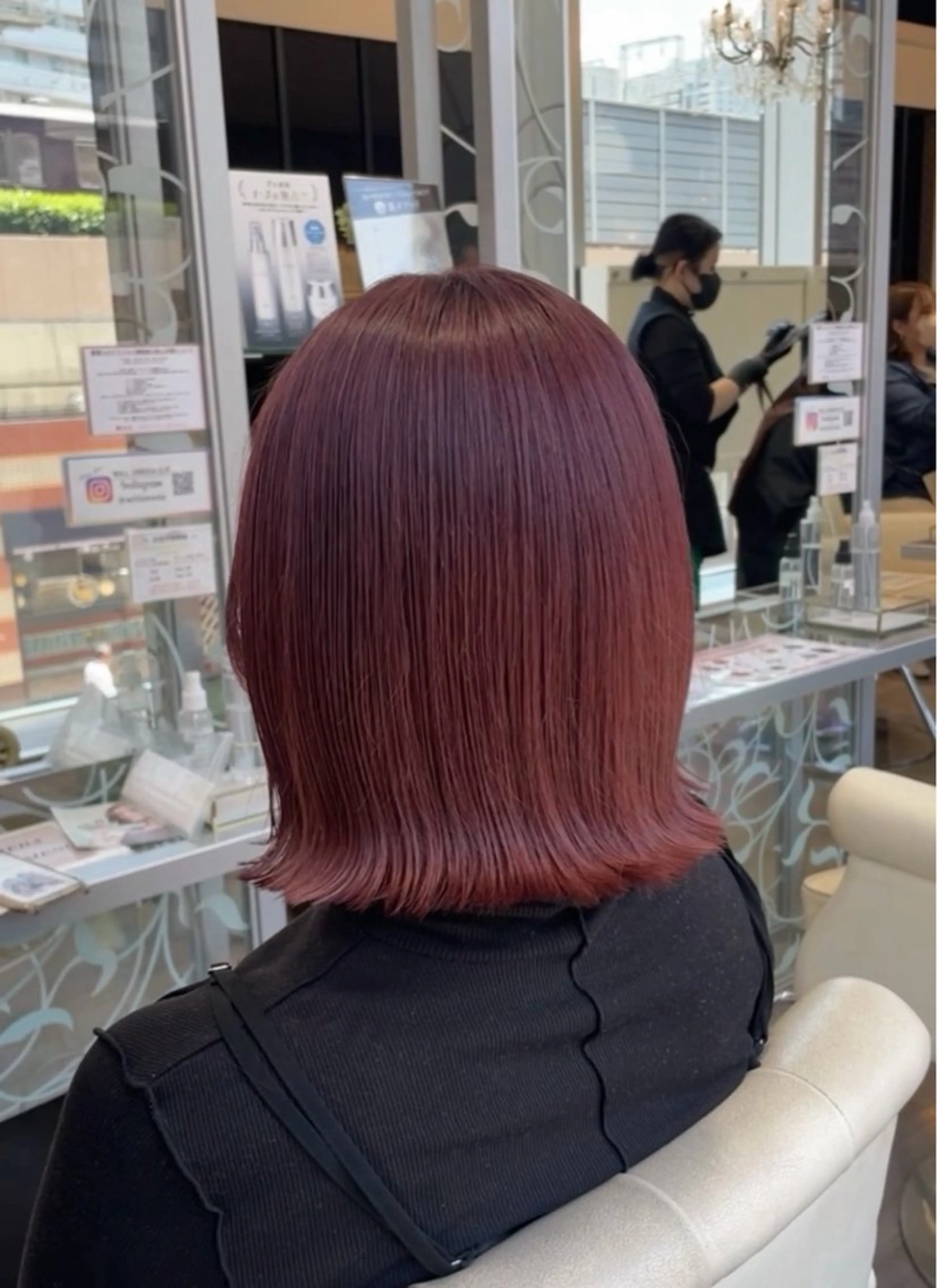 ミディアム カラー レッドカラー カット ヘアカラー トリートメント ✨似合わせ特化美容師 WILL上村 拳吾のヘアスタイル