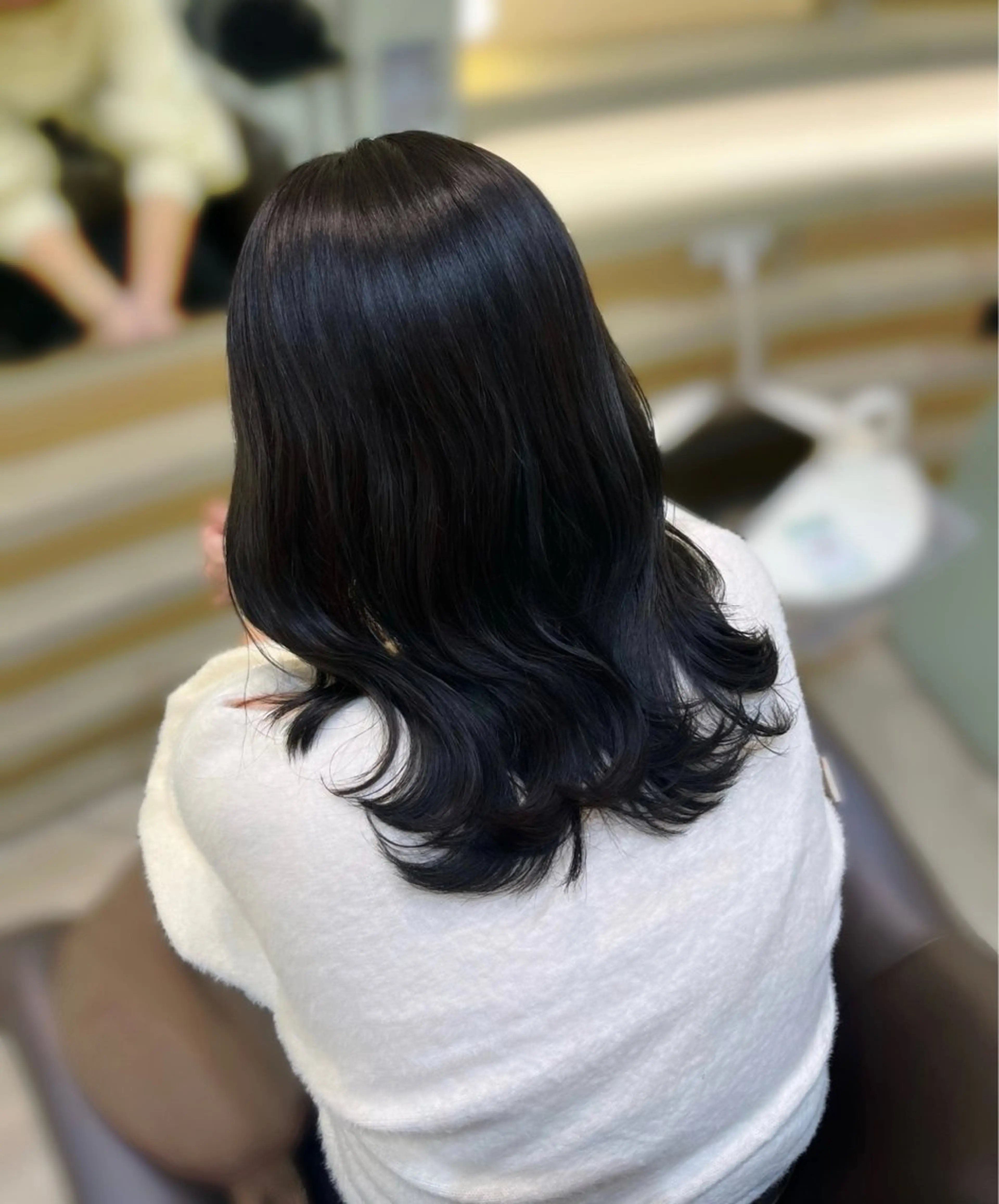 ミディアム 🫧オリーブカラー/ 酸性縮毛矯正銀座🫧のヘアスタイル