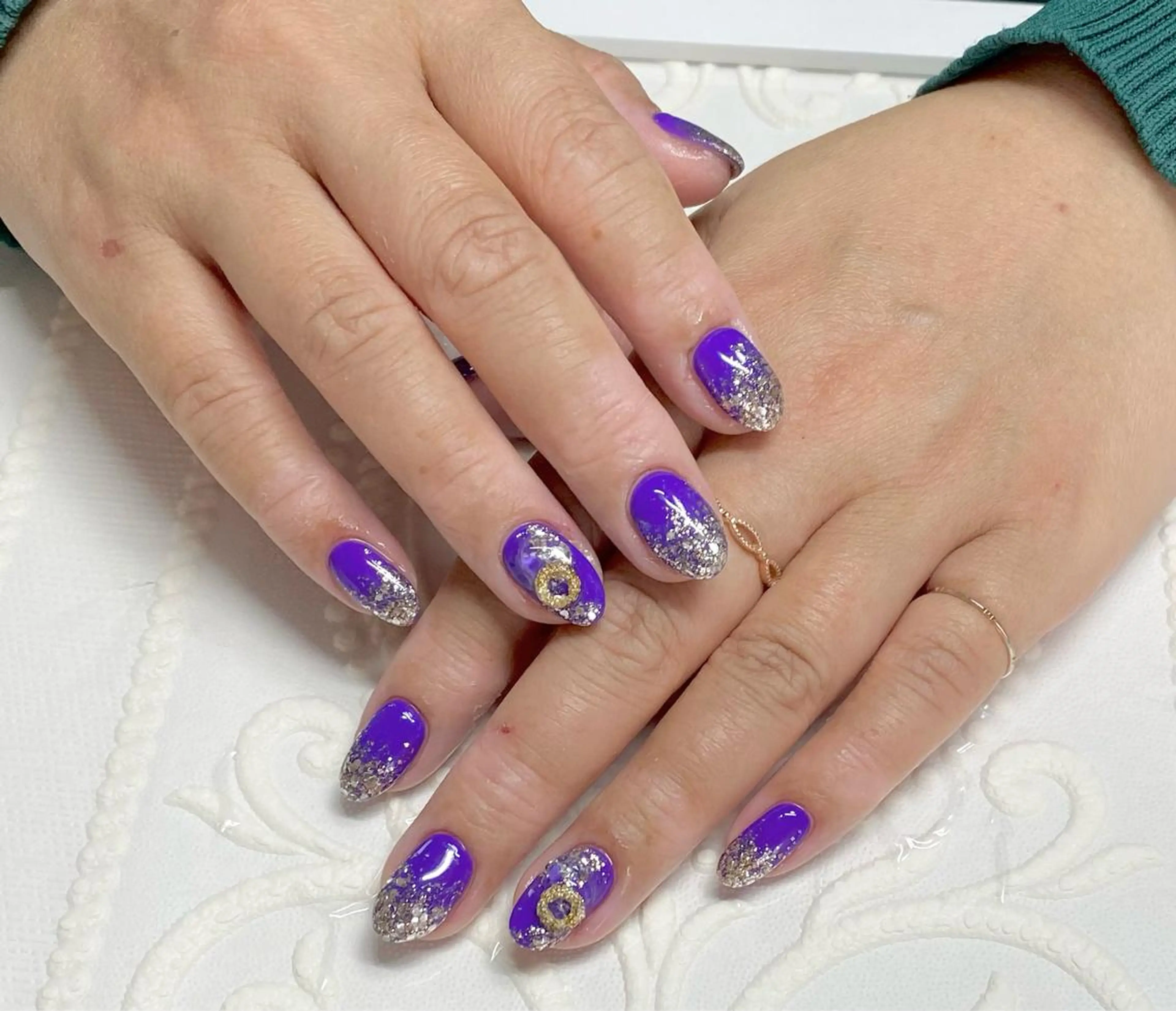 ミディアム ハンドネイル lune nail_2017のその他イメージ