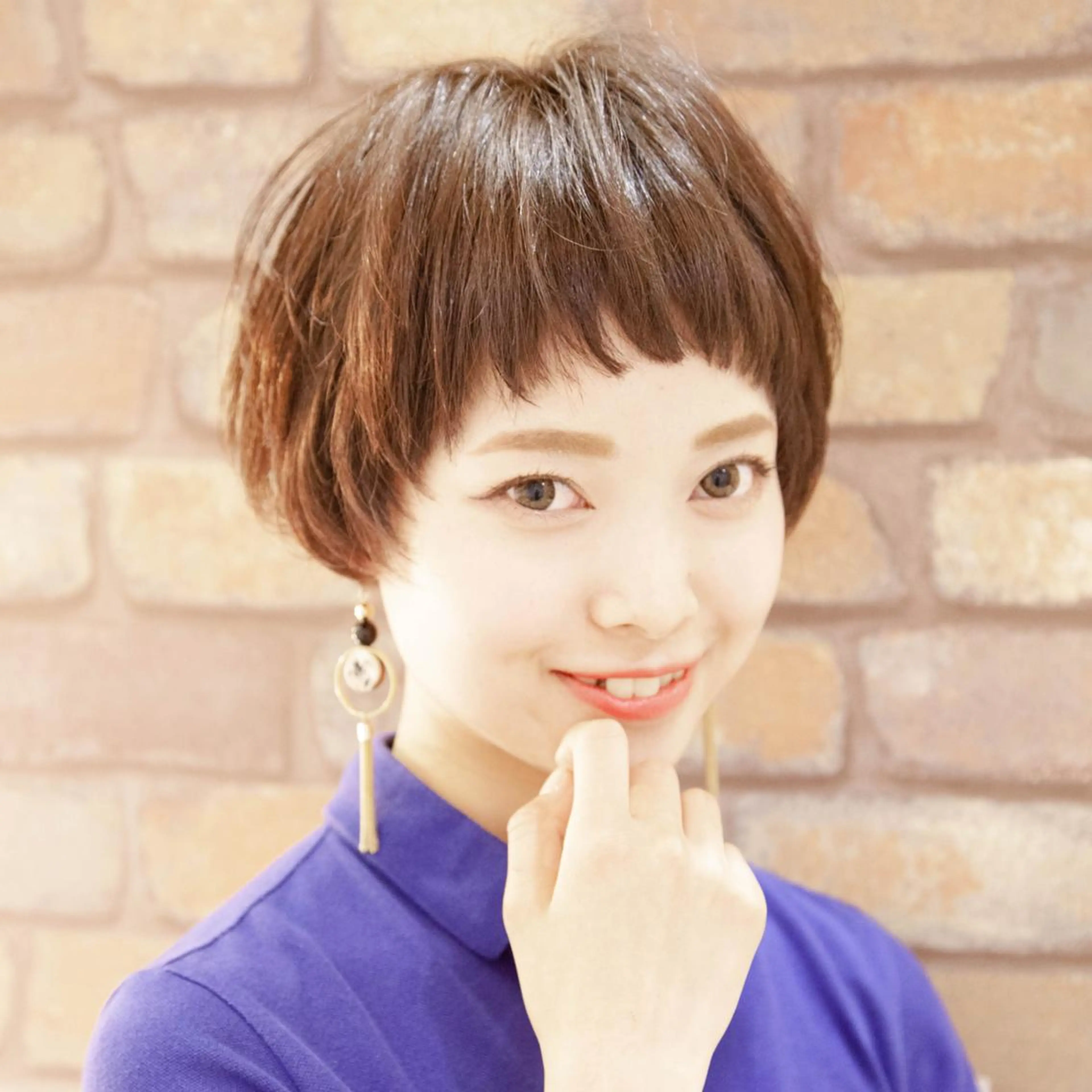 ショート カラー 小顔カット お得なクーポン掲載▼ 🌷三國祐美🌷のヘアスタイル