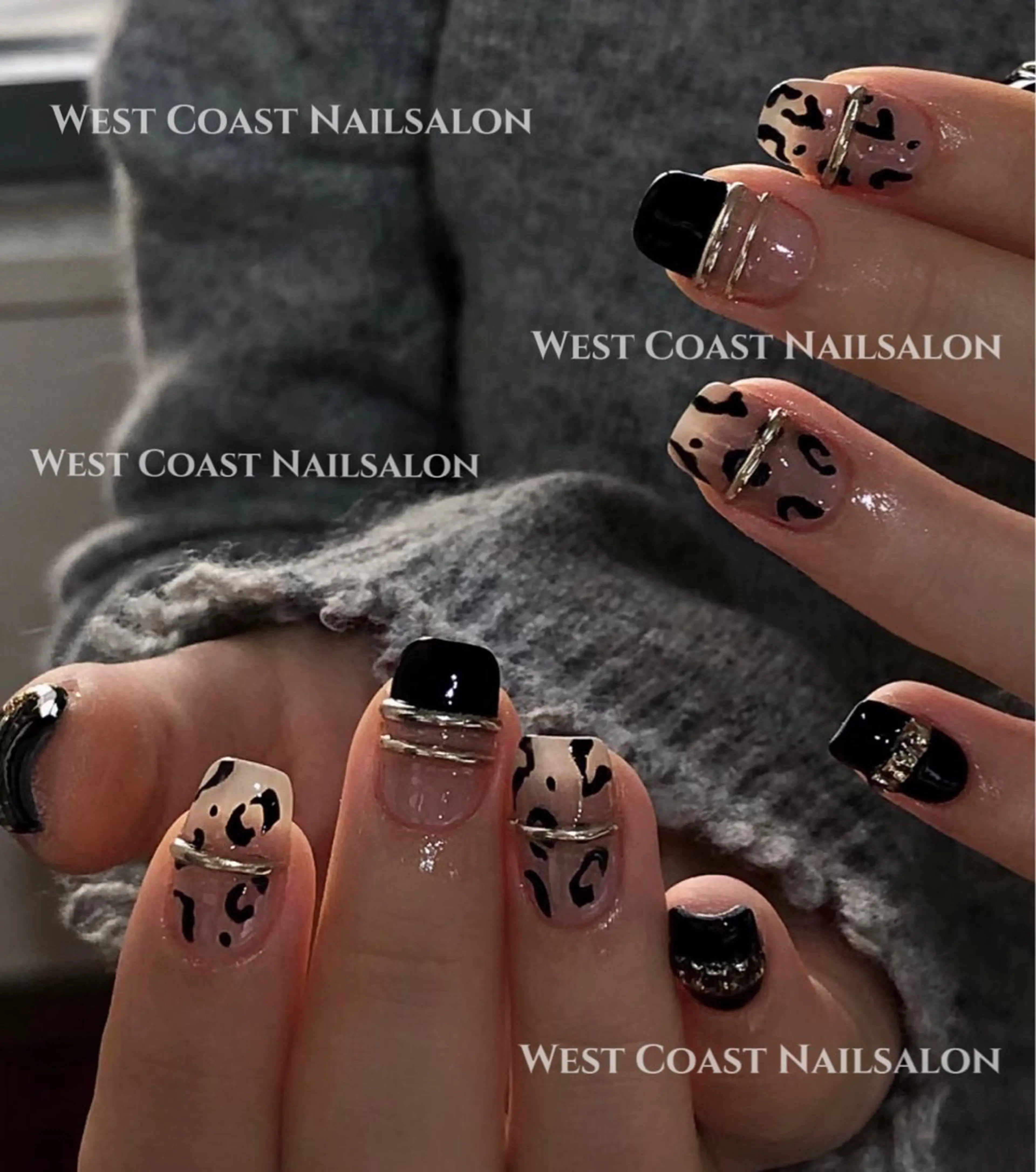 ネイル リボン、ガーリー パーツ放題専門店のネイルデザイン