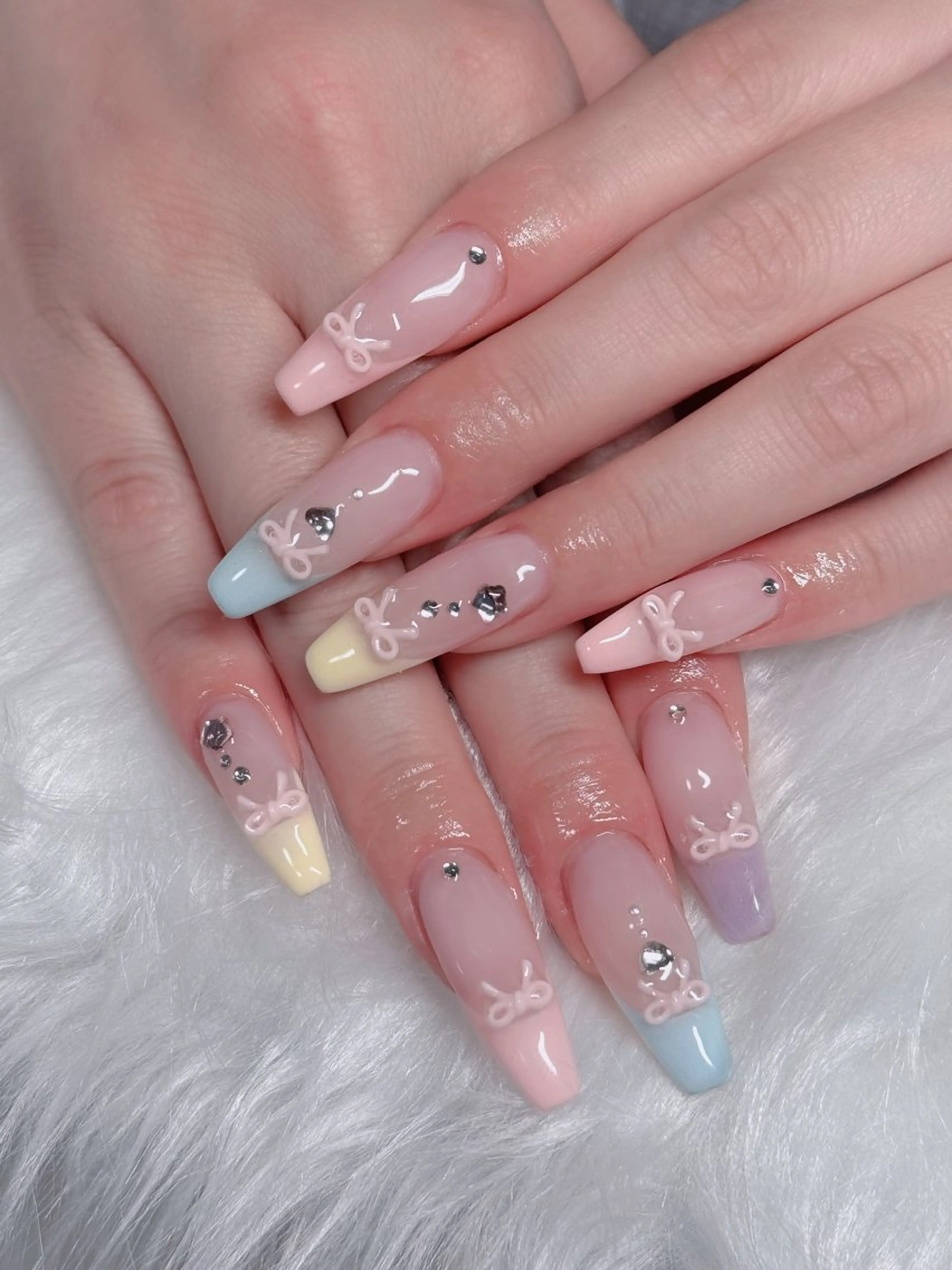 ネイル アートネイル 成人式 ジェルネイル ニュアンスネイル 夏ネイル ハンドネイル neco H.babynailのネイルデザイン
