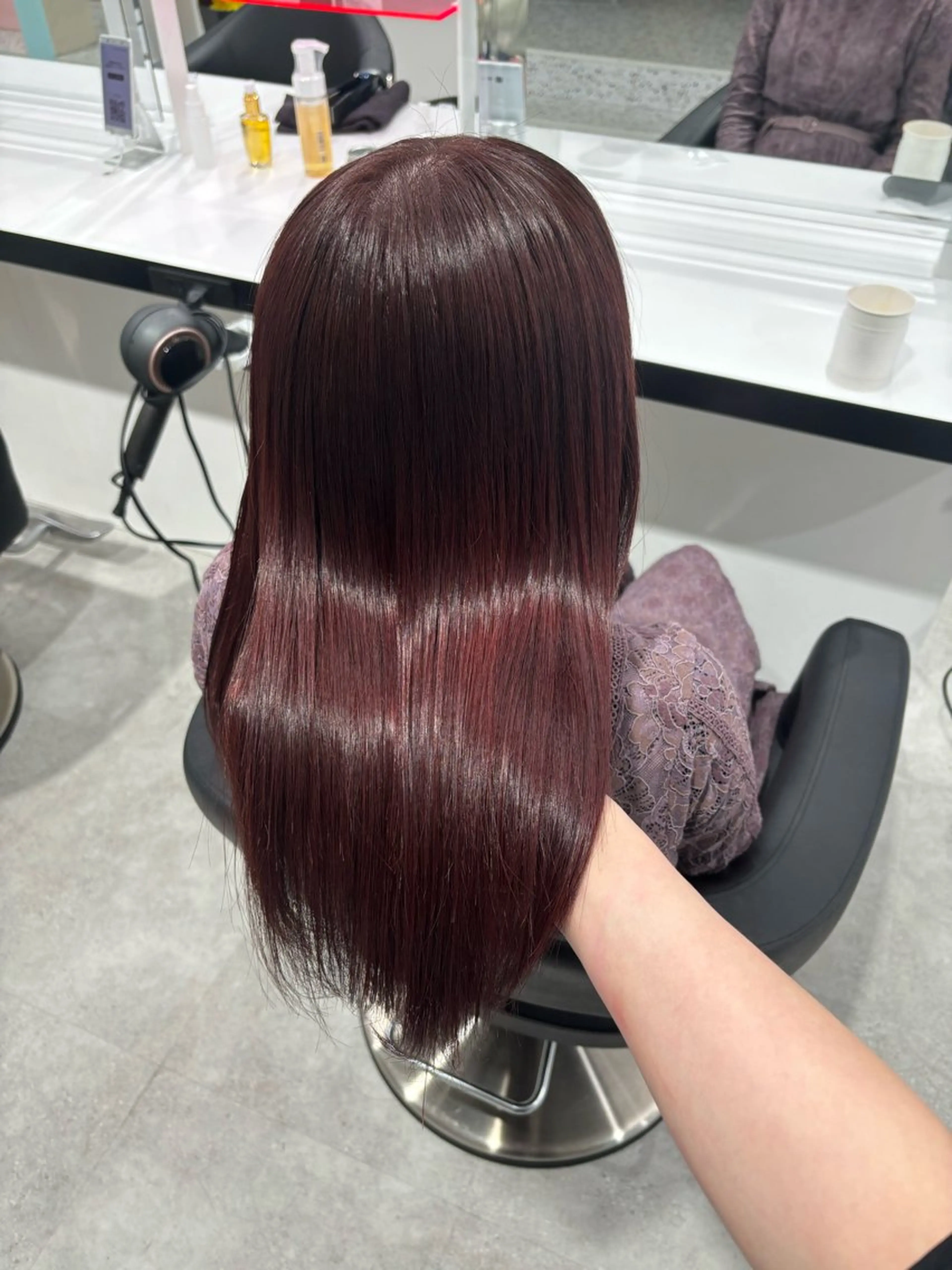 ロング ヘアカラー トリートメント Wカラー/暖色/べ ージュりく©︎🐝のヘアスタイル