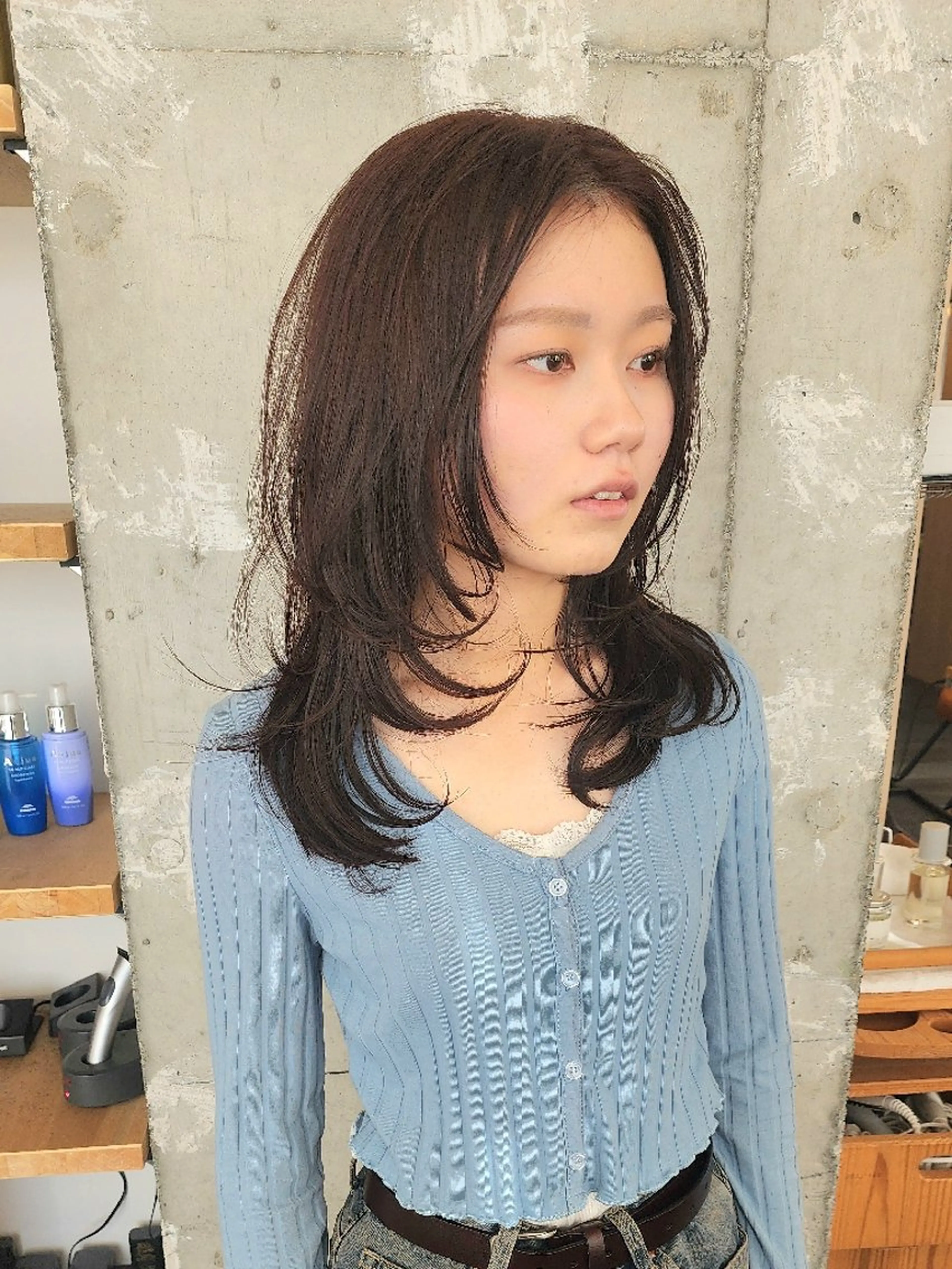 レイヤーカットの写真