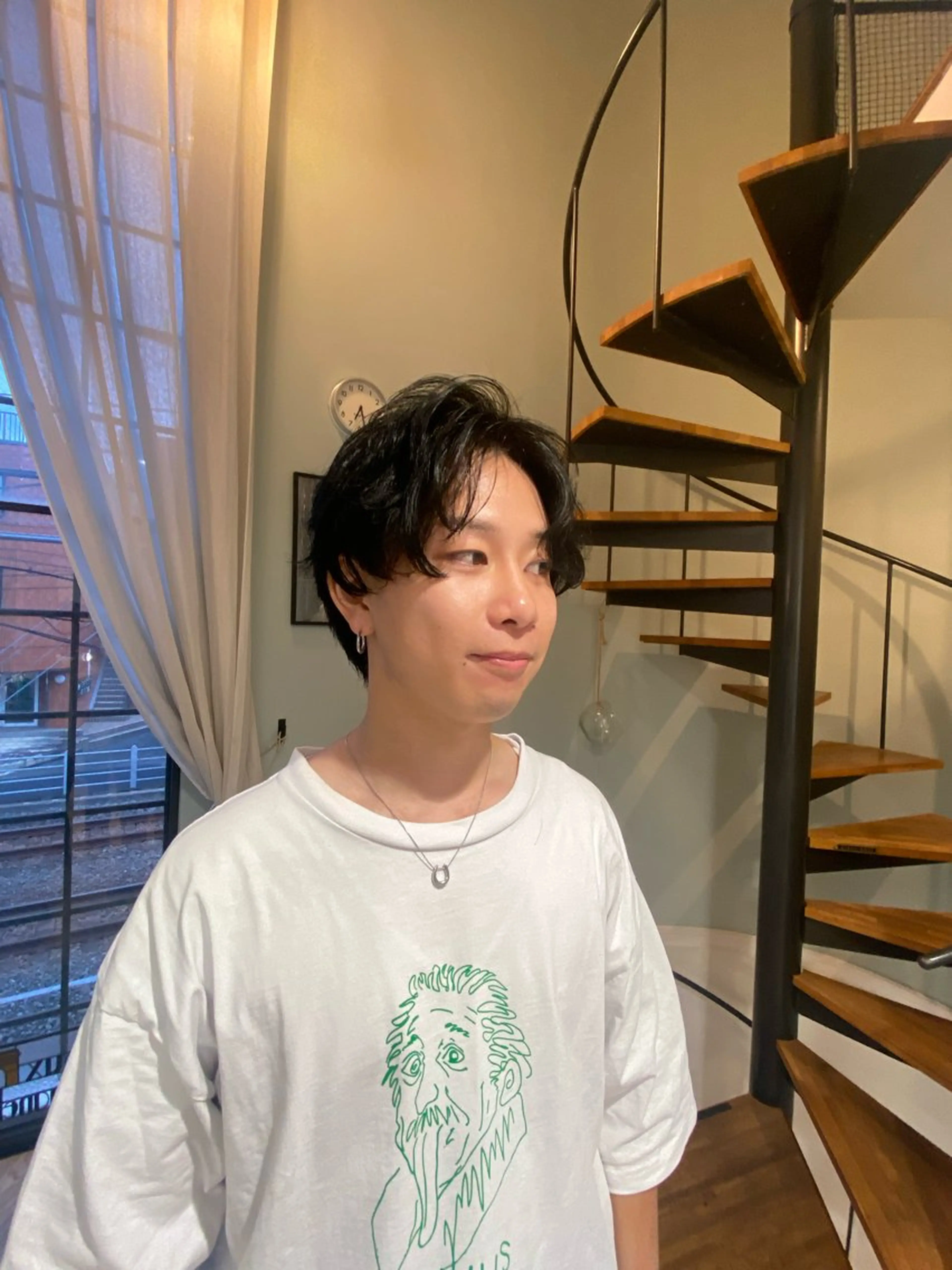 ショート メンズ atelier doux dimanche（アトリエ・ドゥー・ディマンシュ）所属・Fukamiレイヤー 透明感カラーのヘアスタイル