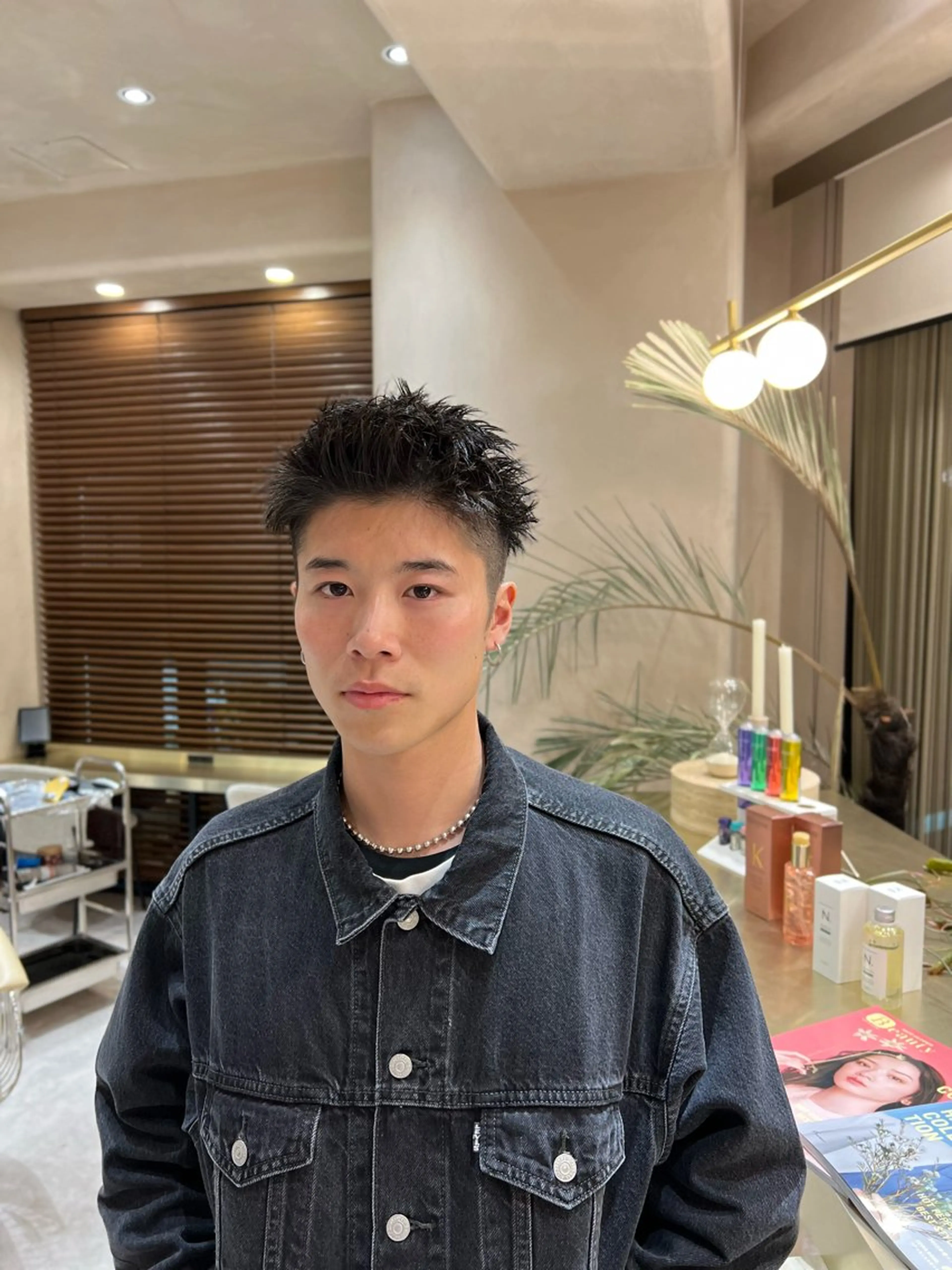 ショート パーマ メンズ fifth JINGUMAE所属・波巻きスパイラルパー マ/シャドウパーマ駿のヘアスタイル