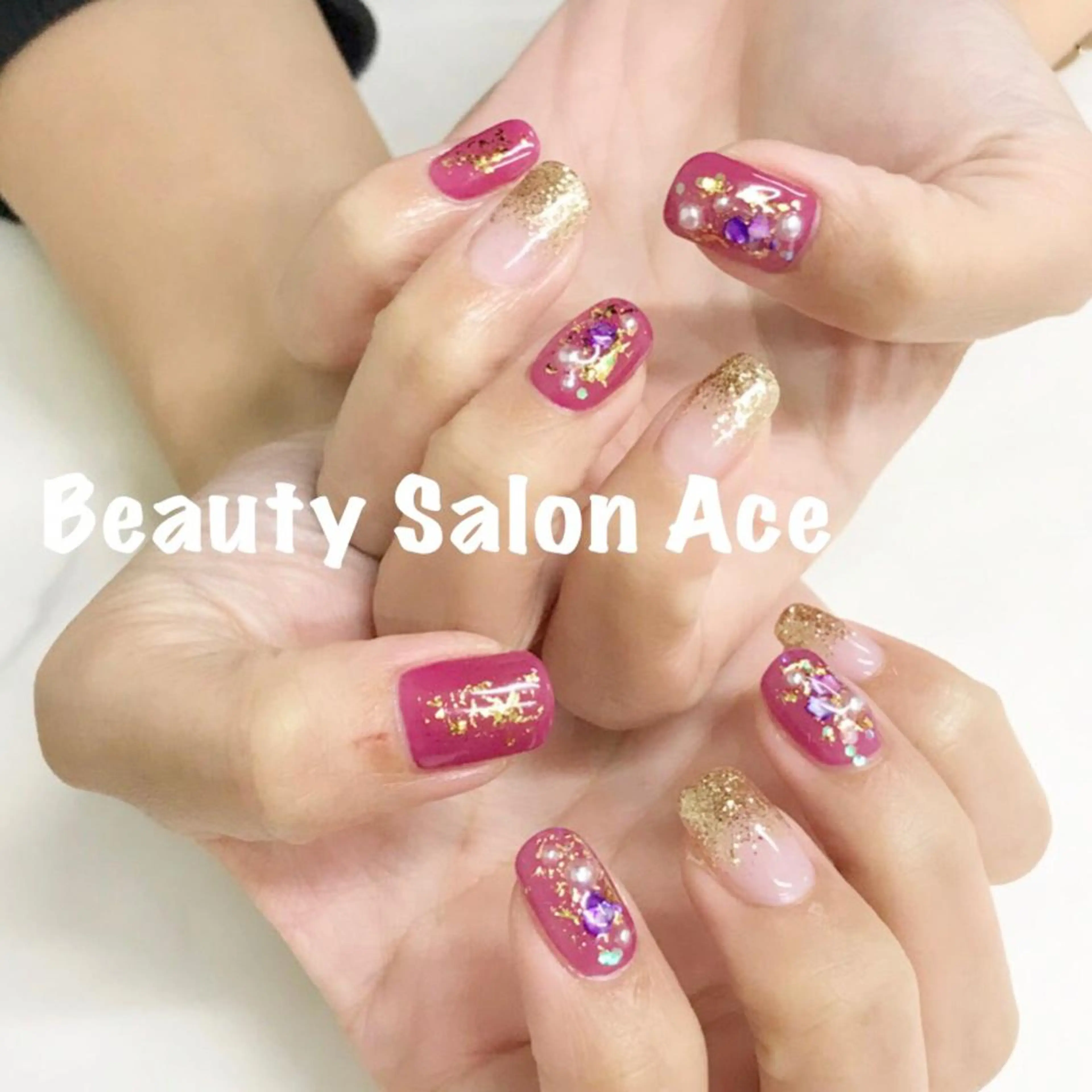 ネイル Beauty Salon Ace（ネイルサロン　エース）所属・池袋フィルイン Ace♡長さだしのネイルデザイン