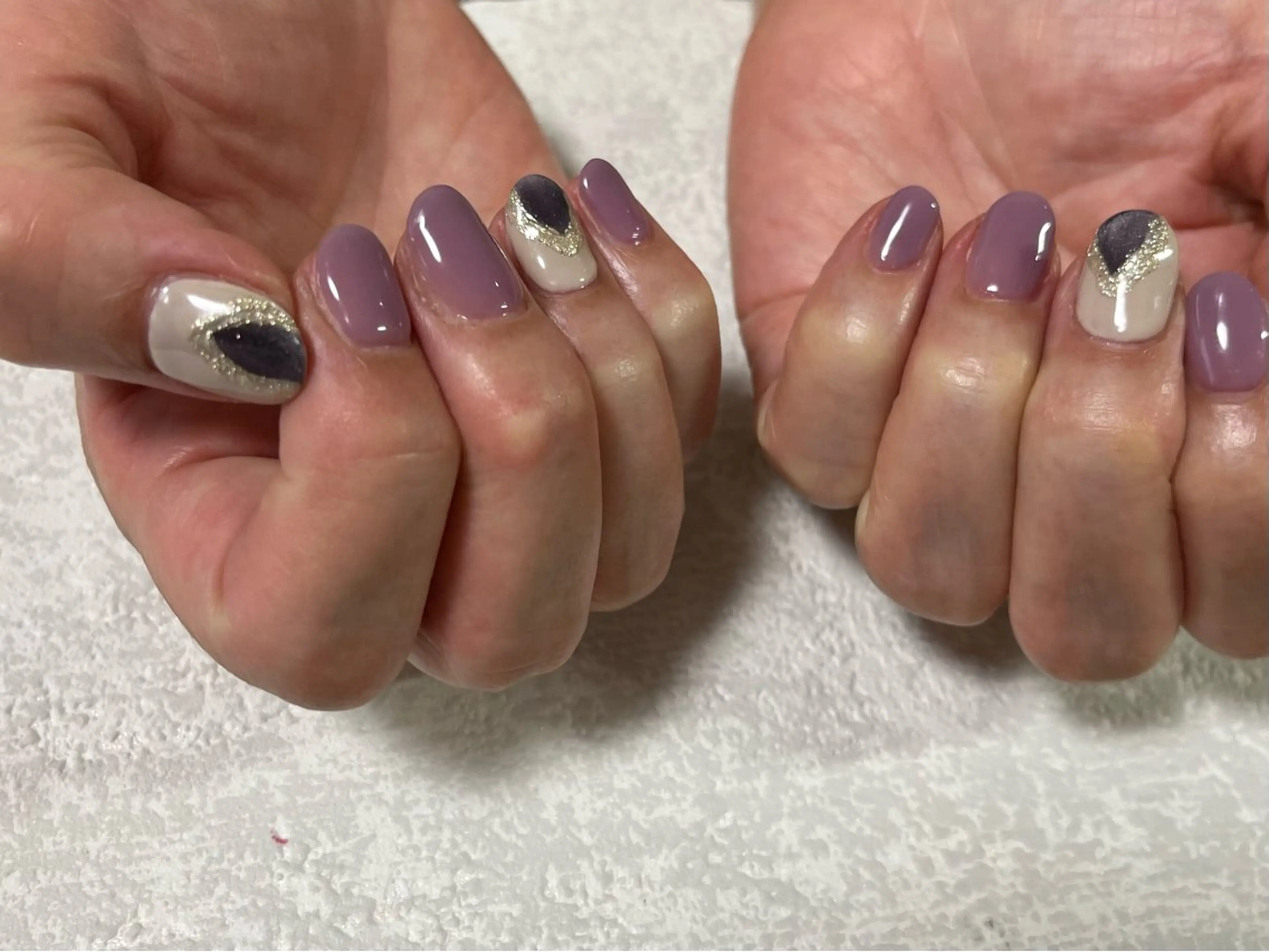 ネイル オーロラネイル フットネイル フレンチネイル ジェルネイル 韓国ネイル Mogu nail 二子玉川のネイルデザイン