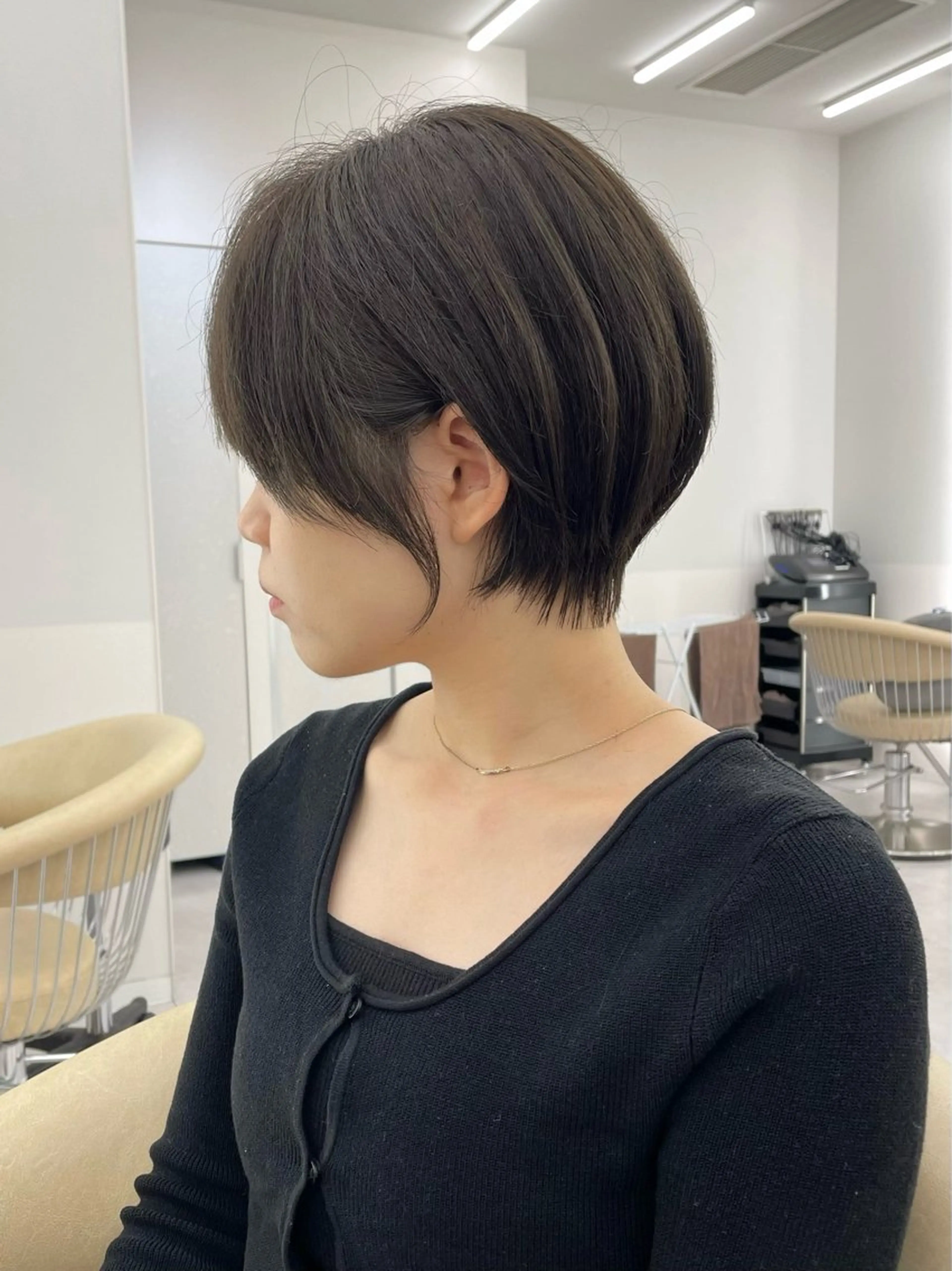 ショート くびれヘア ショートヘア 江崎 良のヘアスタイル