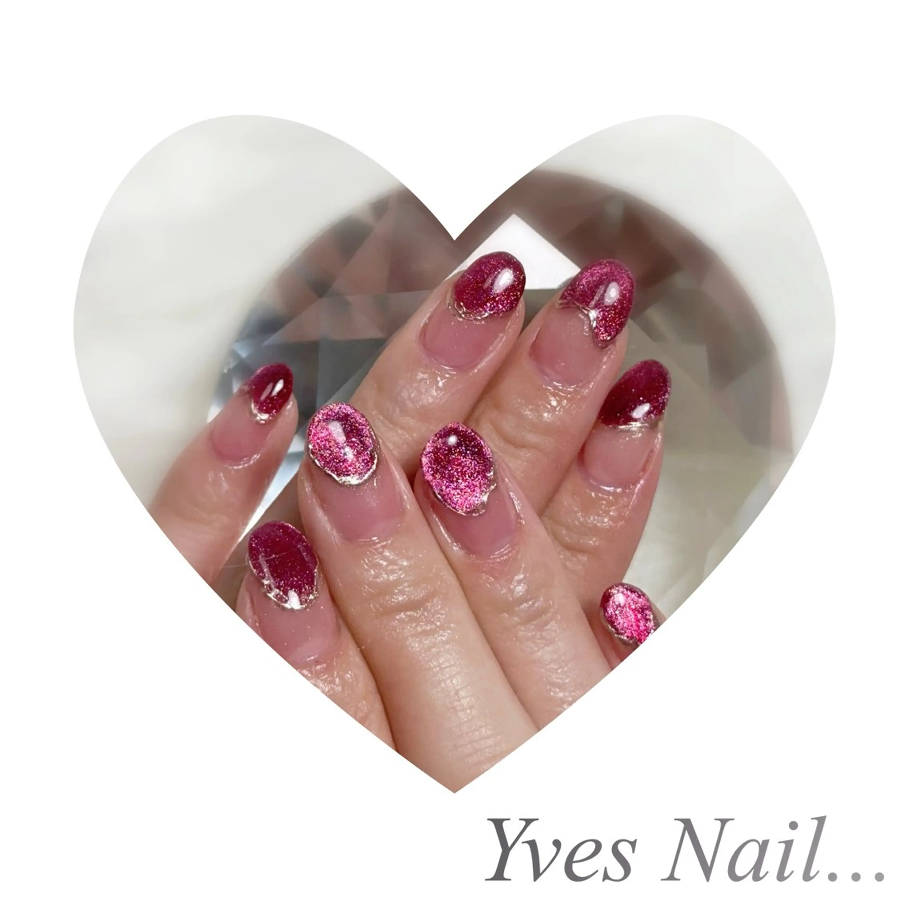 ネイル フレンチネイル マグネットネイル ハンドネイル kanno yのネイルデザイン