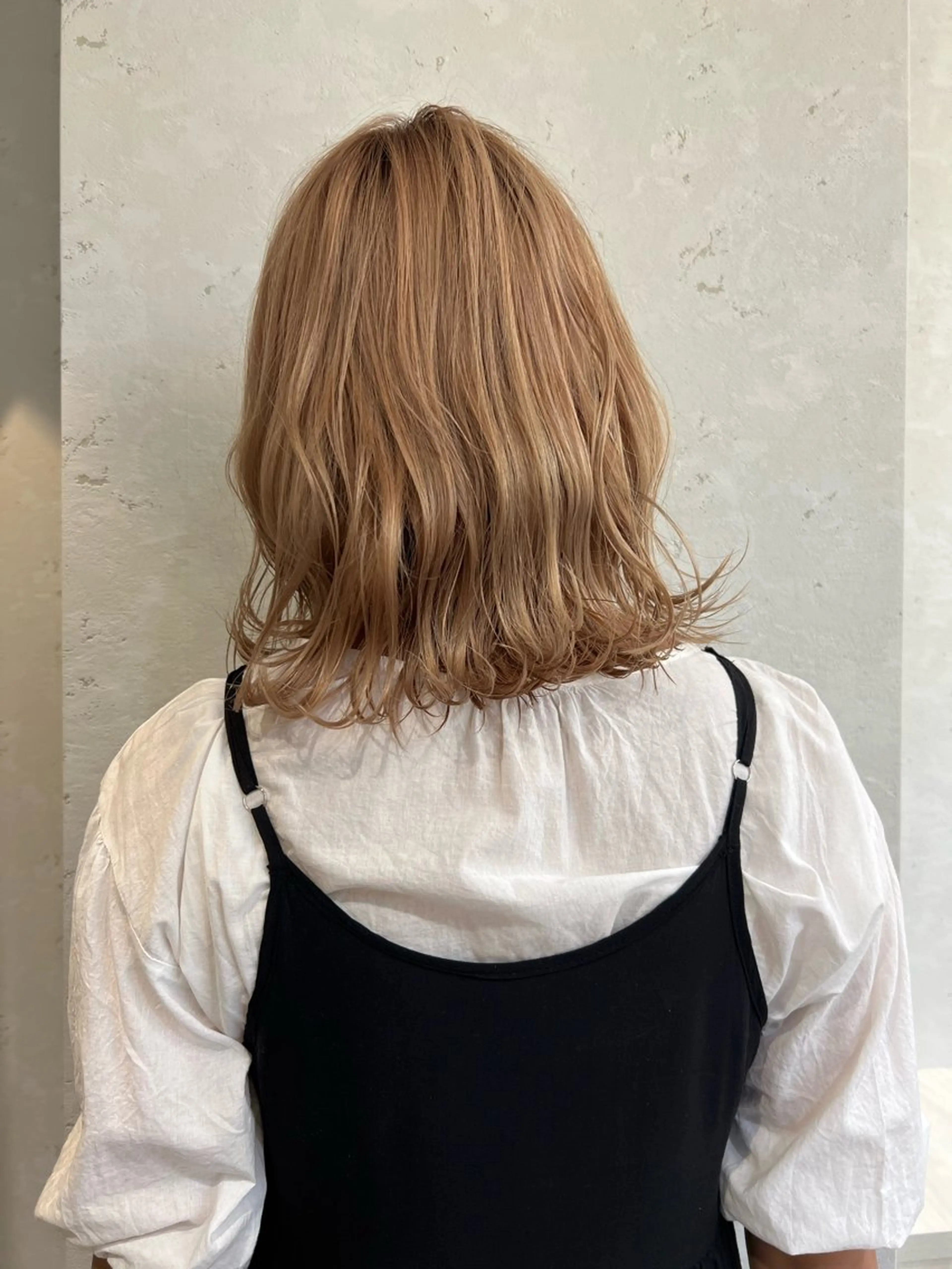 ミディアム カラー カット ヘアカラー トリートメント 髪質改善/ボブ/ ハイトーン❣️yuiのヘアスタイル