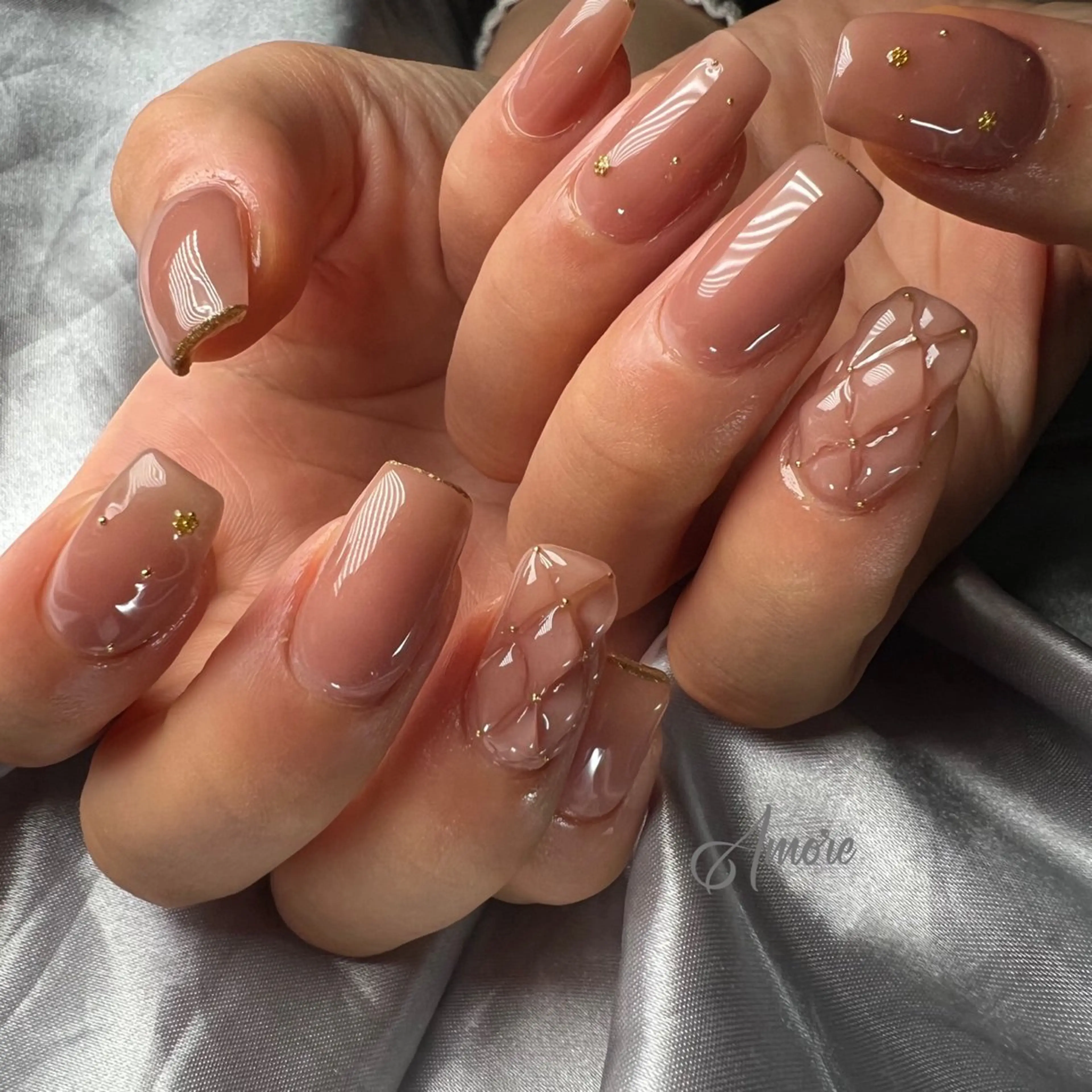 ネイル ジェルネイル 韓国ネイル パラジェル You kyehwaのネイルデザイン