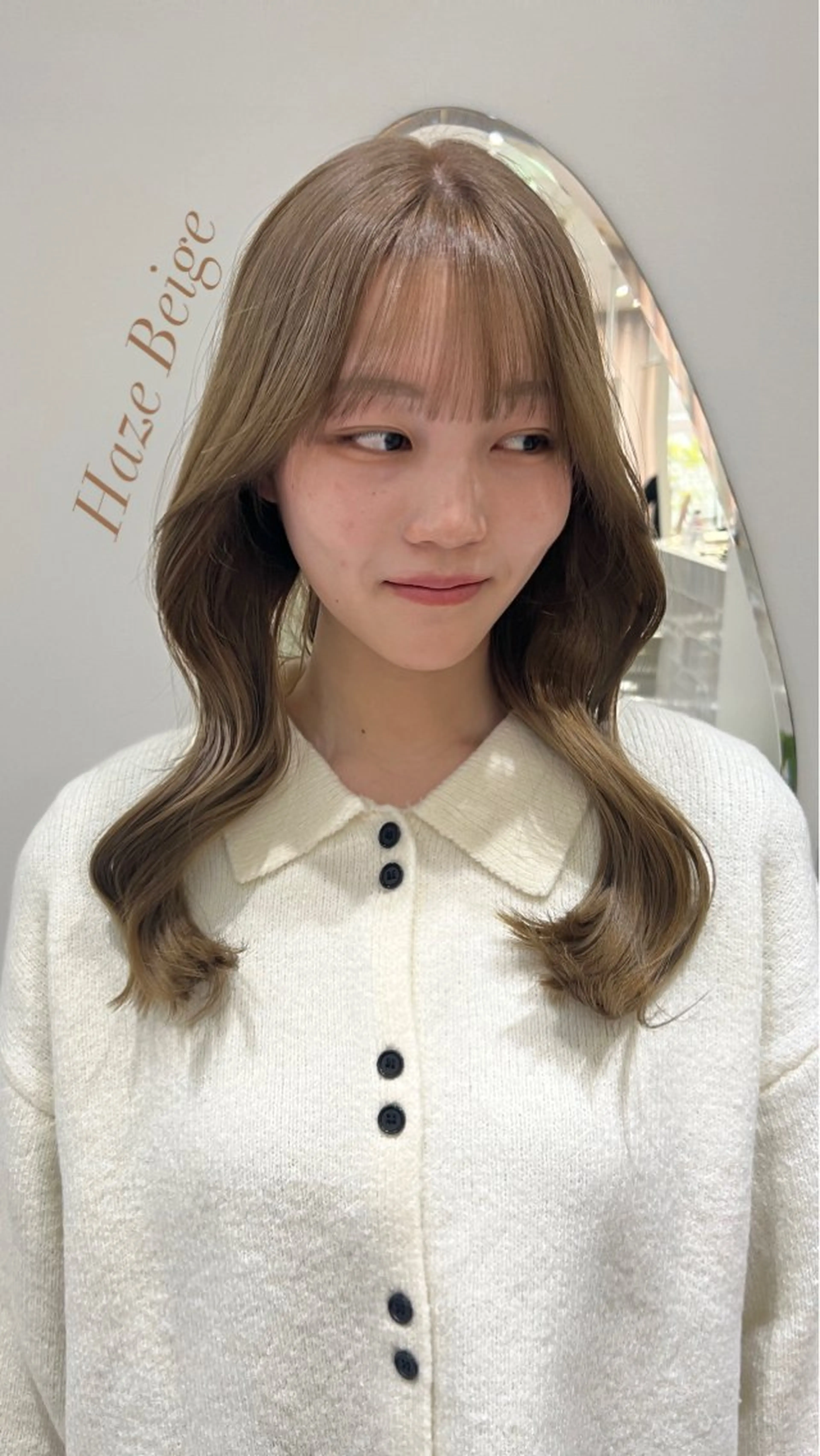 セミロング 透明感カラー🍃 レイヤースタイル✨葵のヘアスタイル