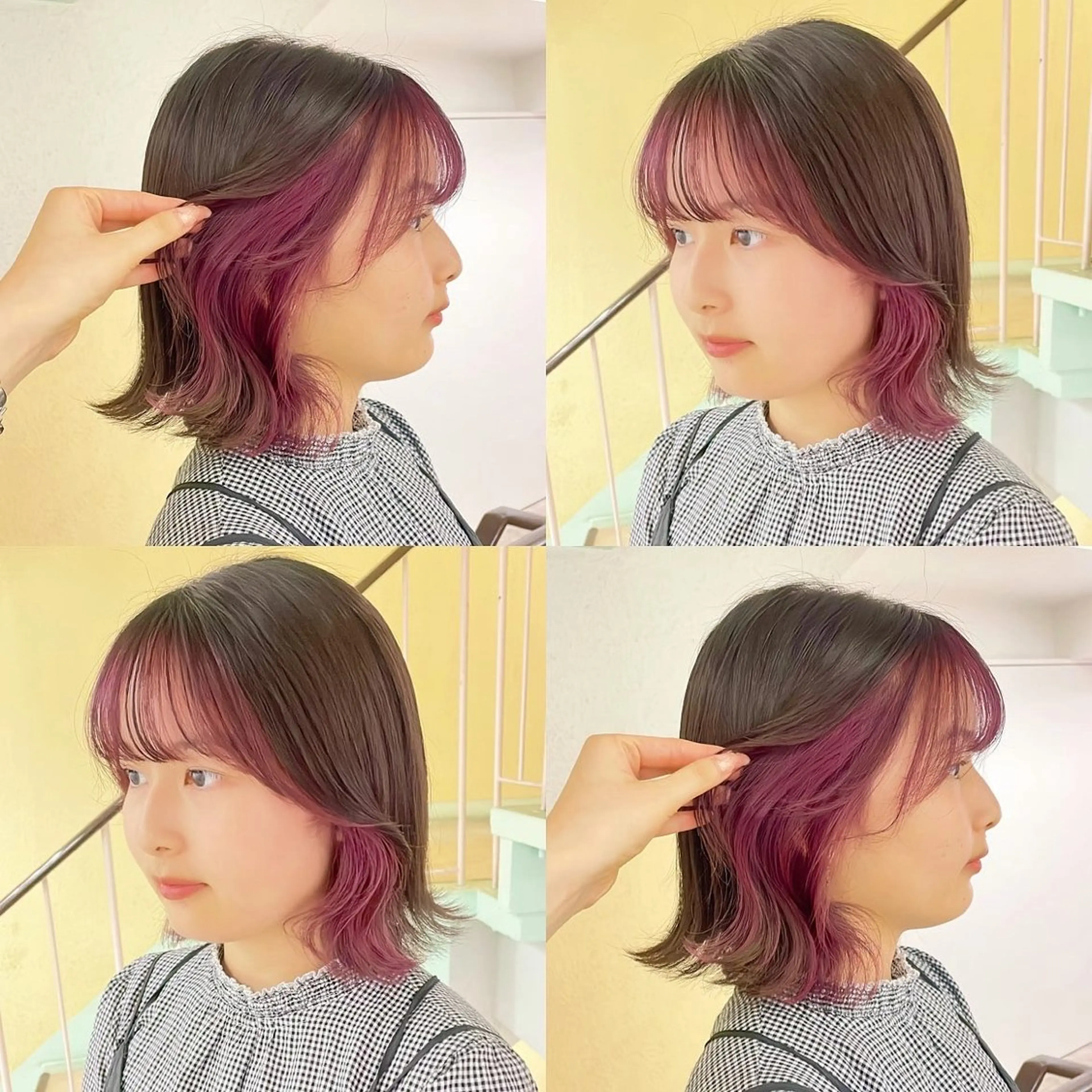 カラー ヘアカラー トリートメント 渋谷:インナーカラー ／🍒エリカ🍒のヘアスタイル