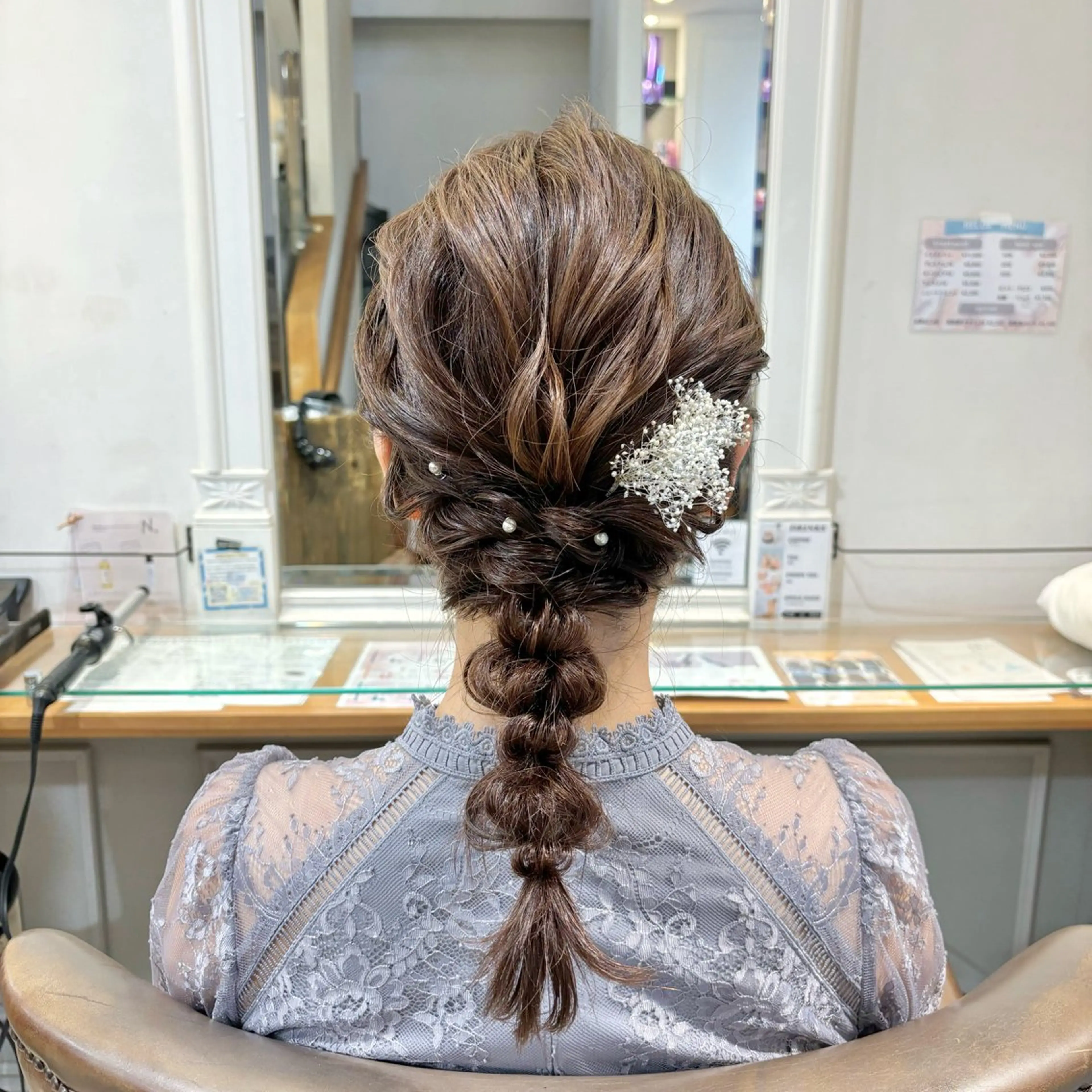 ミディアム ヘアアレンジ ヘアセット 🫧 nanaco🫧のヘアスタイル