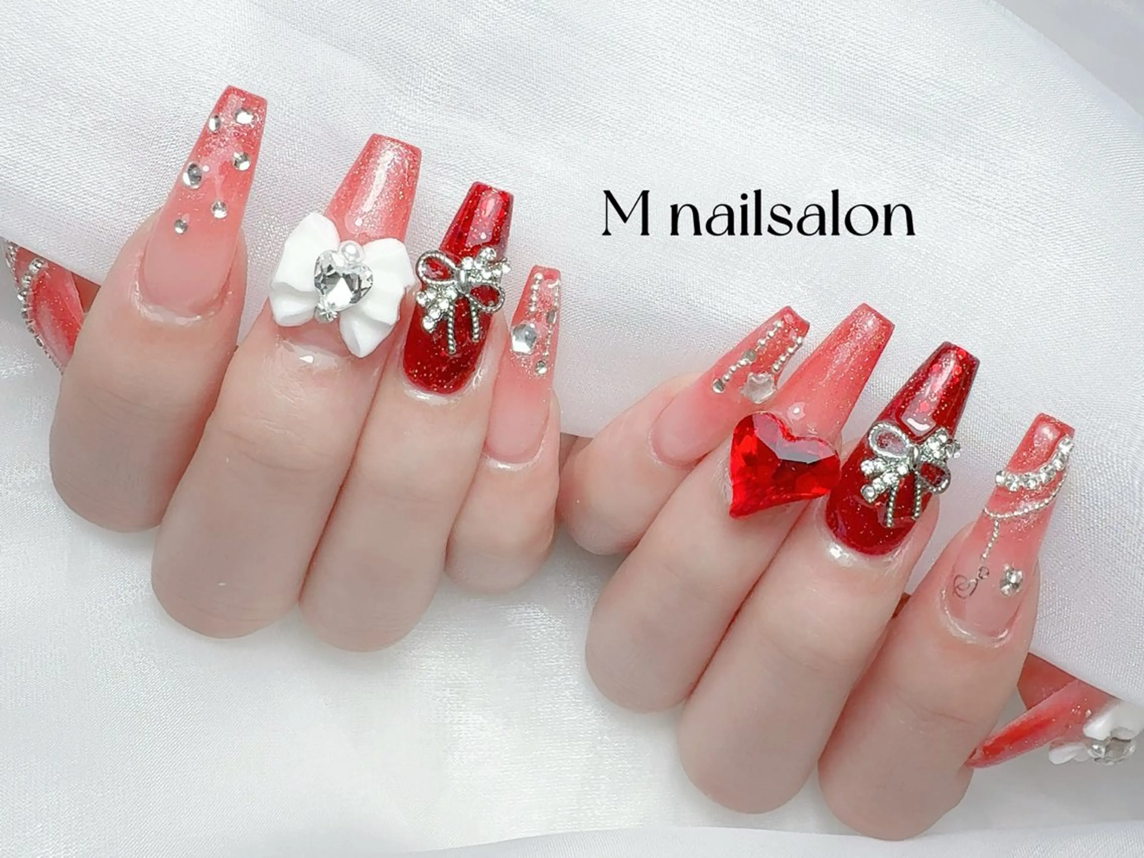 ネイル ハンドネイル M🌷nail 長さだし専門店のネイルデザイン