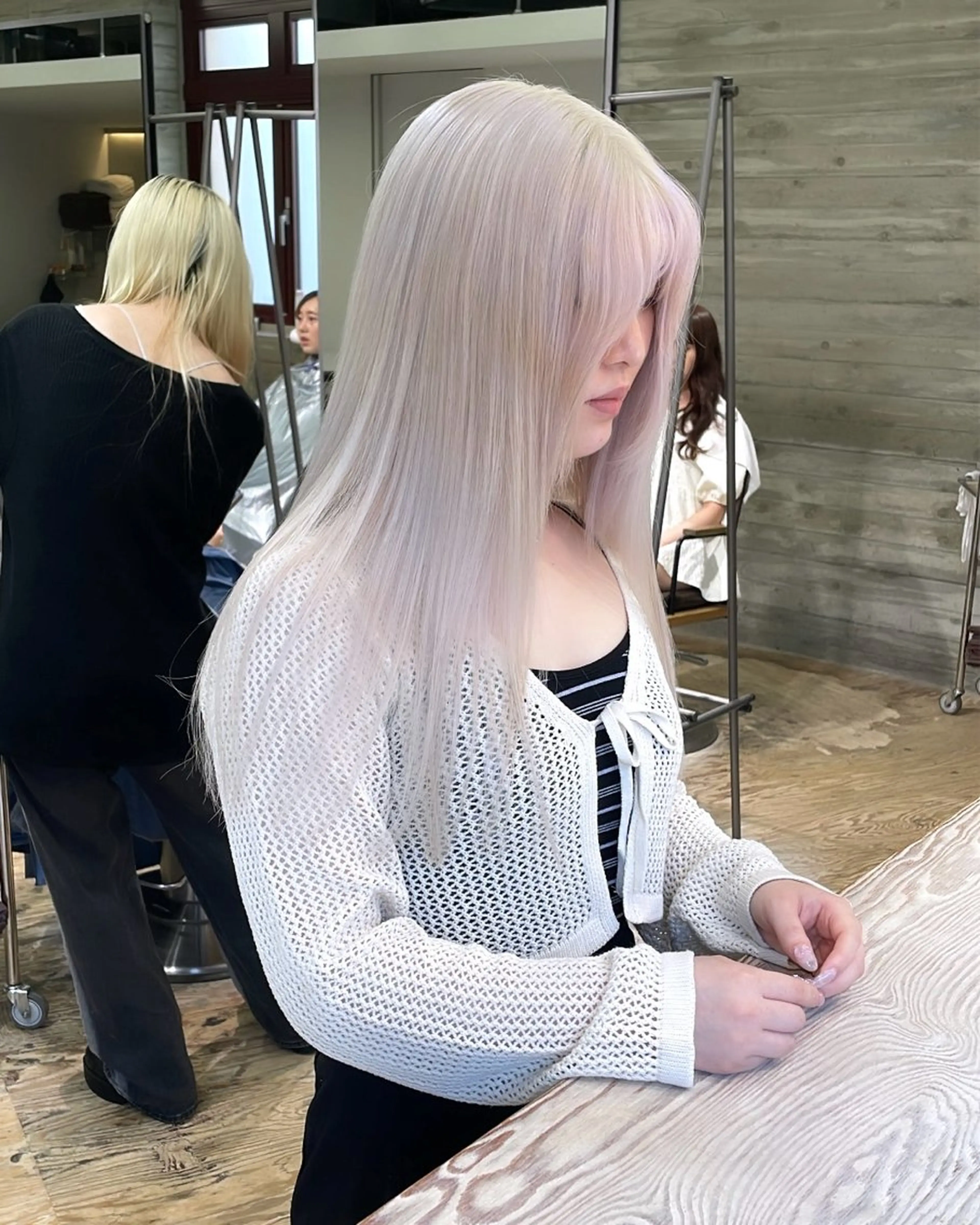 ロング カラー ヘアカラー トリートメント 色落ち綺麗透明感カラ /ボブ/ナカツヒカルのヘアスタイル