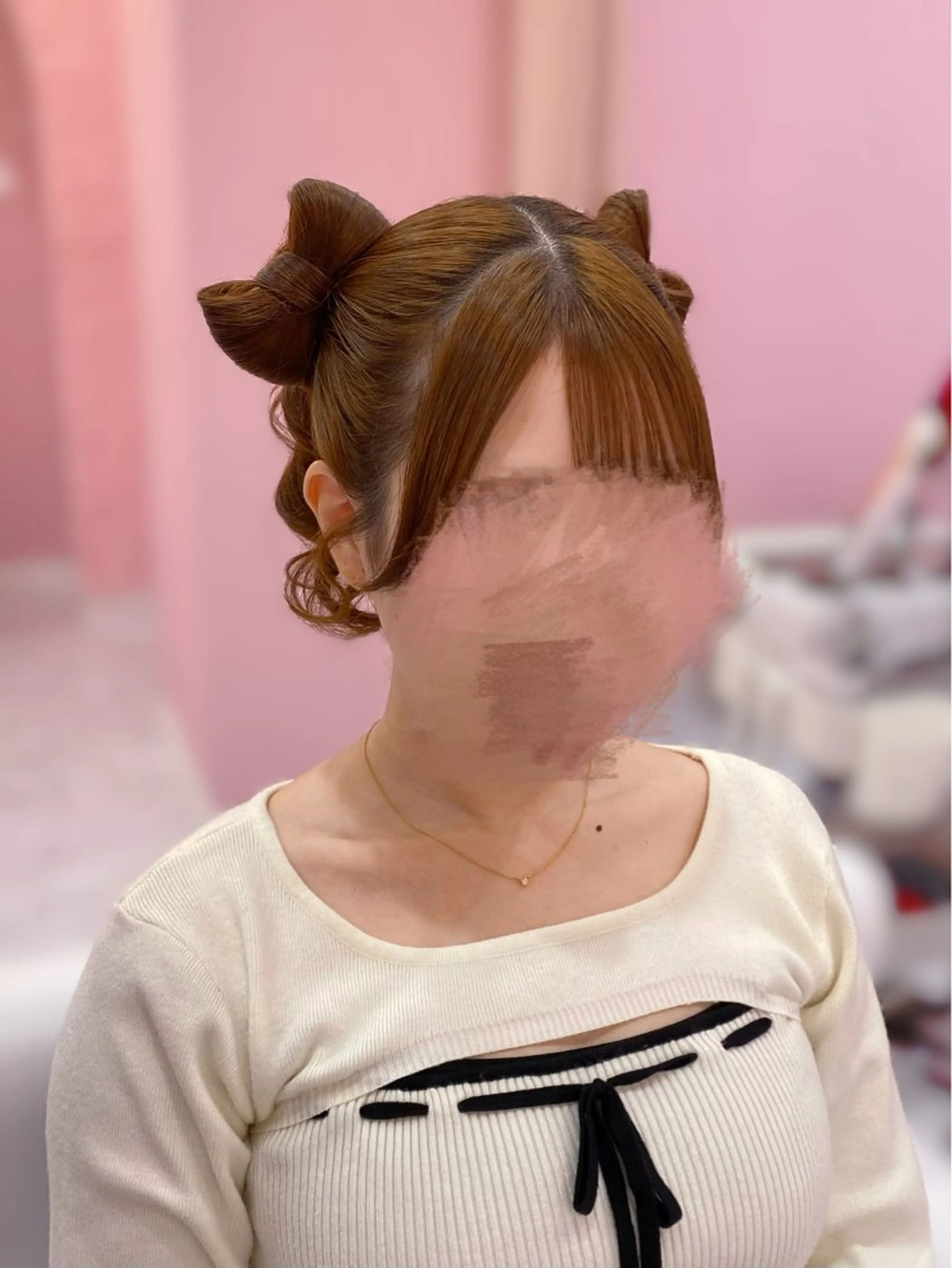 セミロング ヘアアレンジ ヘアセット Set Salon Mémoire by miuprierre所属・推し活🪄🩷 川上 佳奈のヘアスタイル