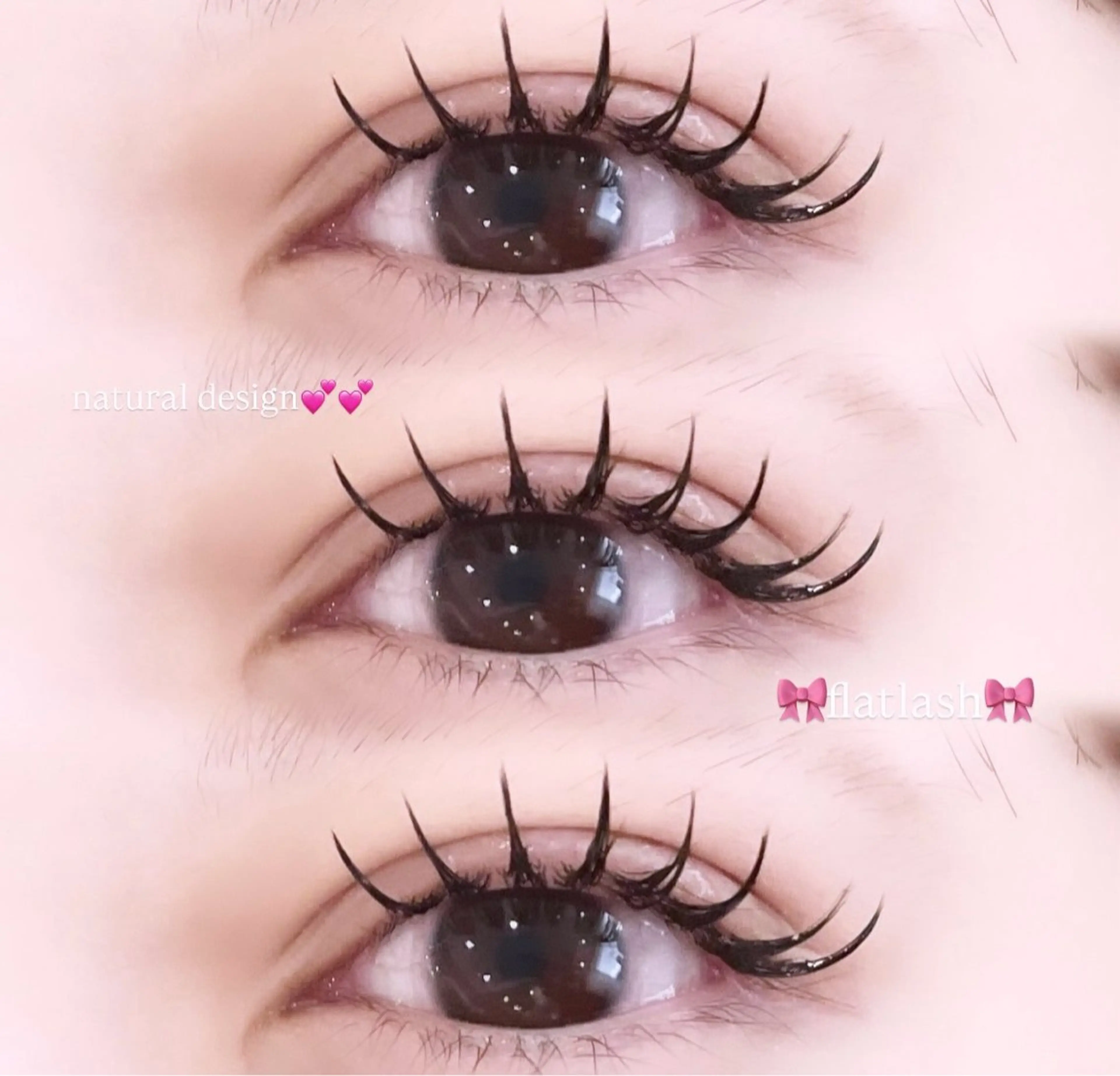 マツエク・マツパ 束感まつ毛 フラットラッシュ ナチュラル マツエク 🎀millie ainee♡田畑🎀のマツエク・マツパデザイン