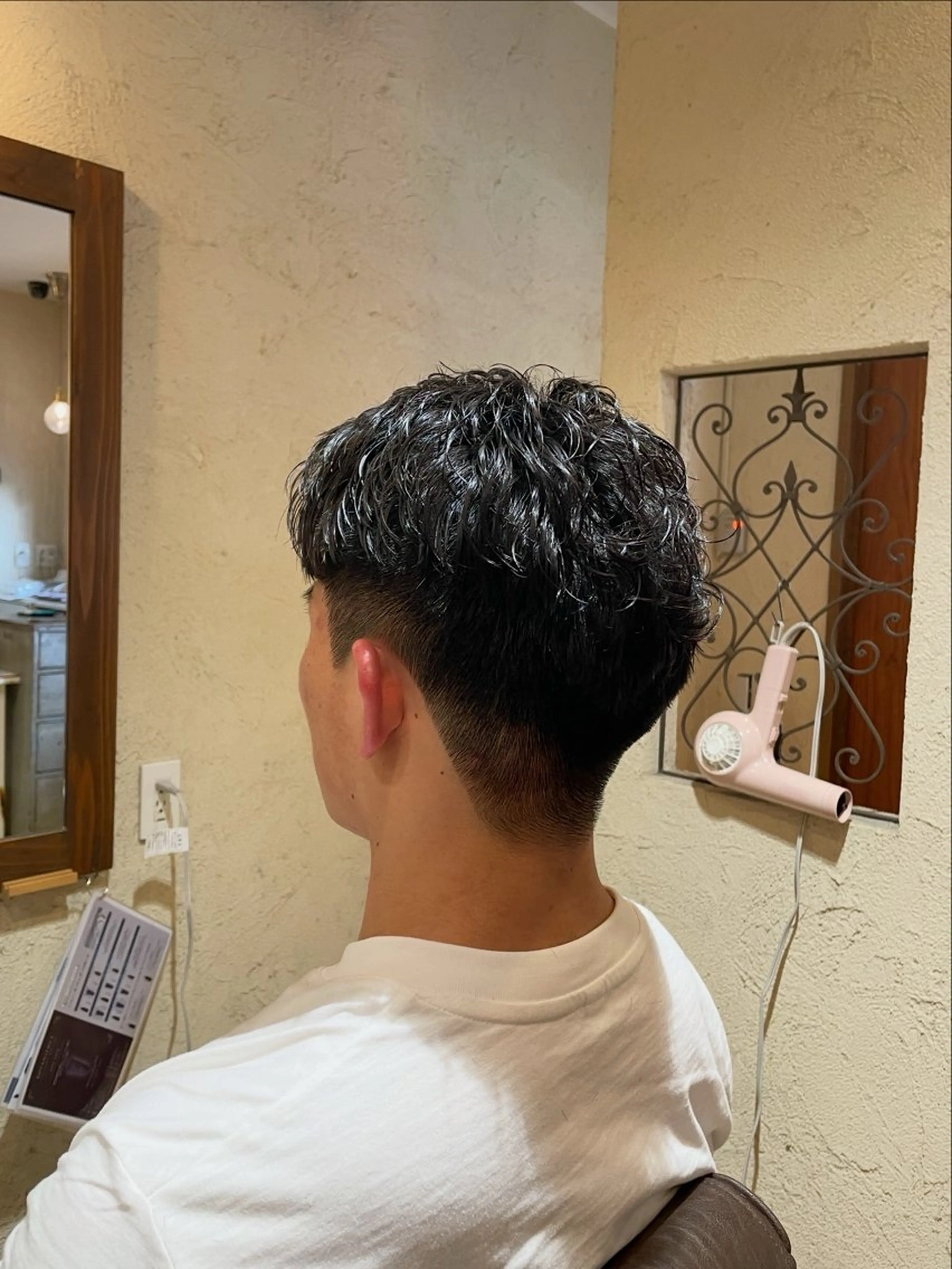 ショート パーマ メンズ カット パーマ Artice  HOMME所属・森本 修吏のヘアスタイル